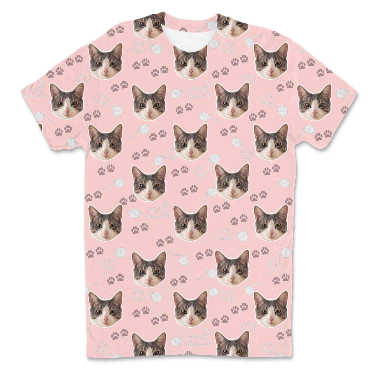 Meowie Pattern Custom T-Shirt