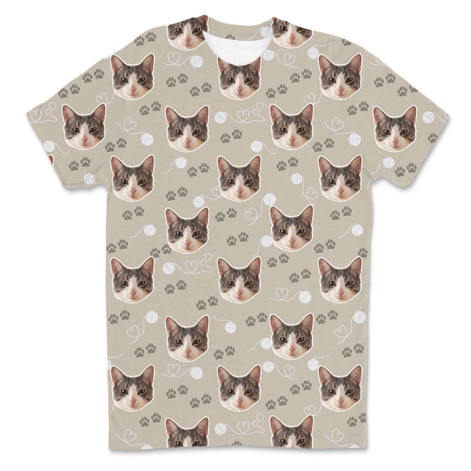 Meowie Pattern Custom T-Shirt
