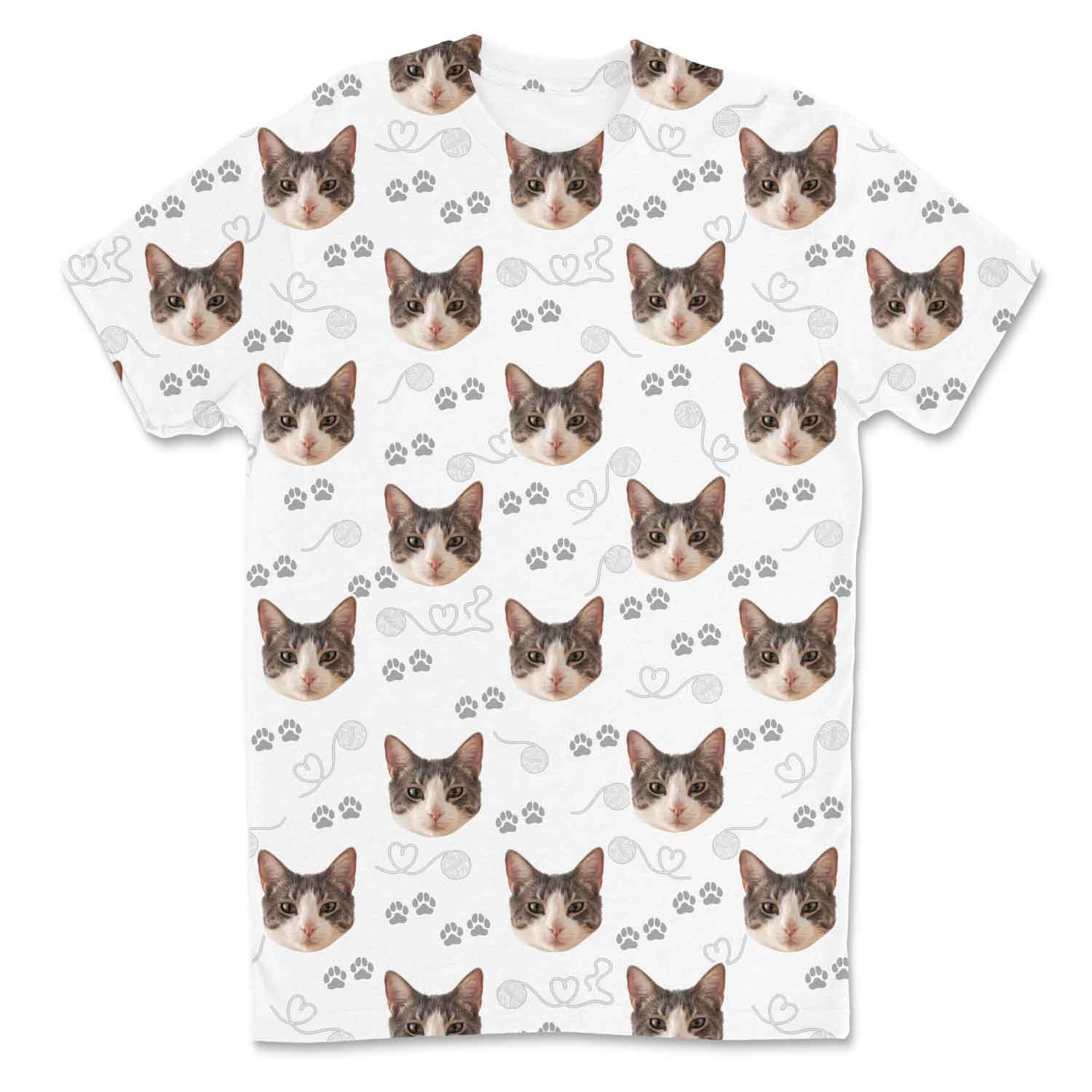 Meowie Pattern Custom T-Shirt