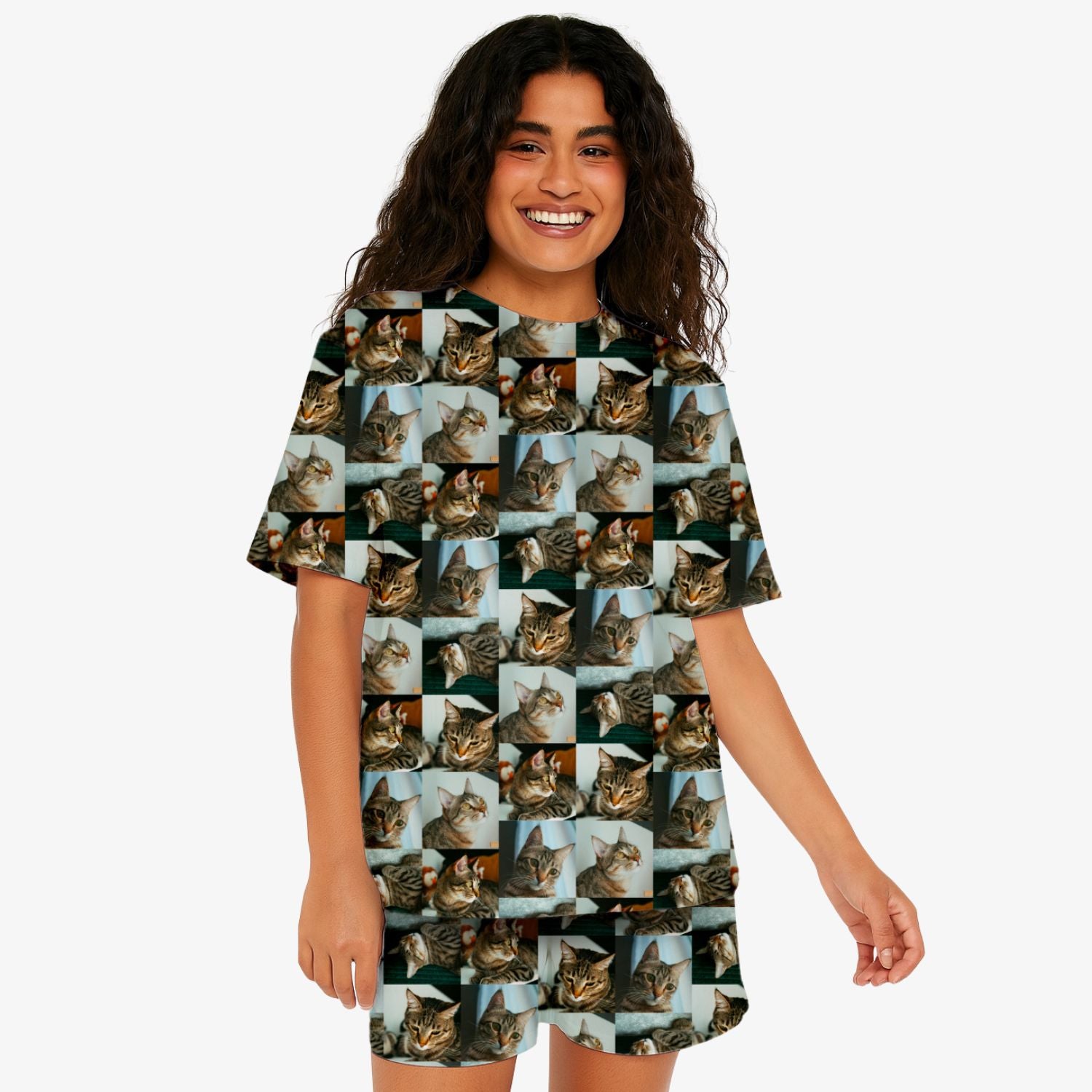 Women's Photo Collage PJs - Shorts Set