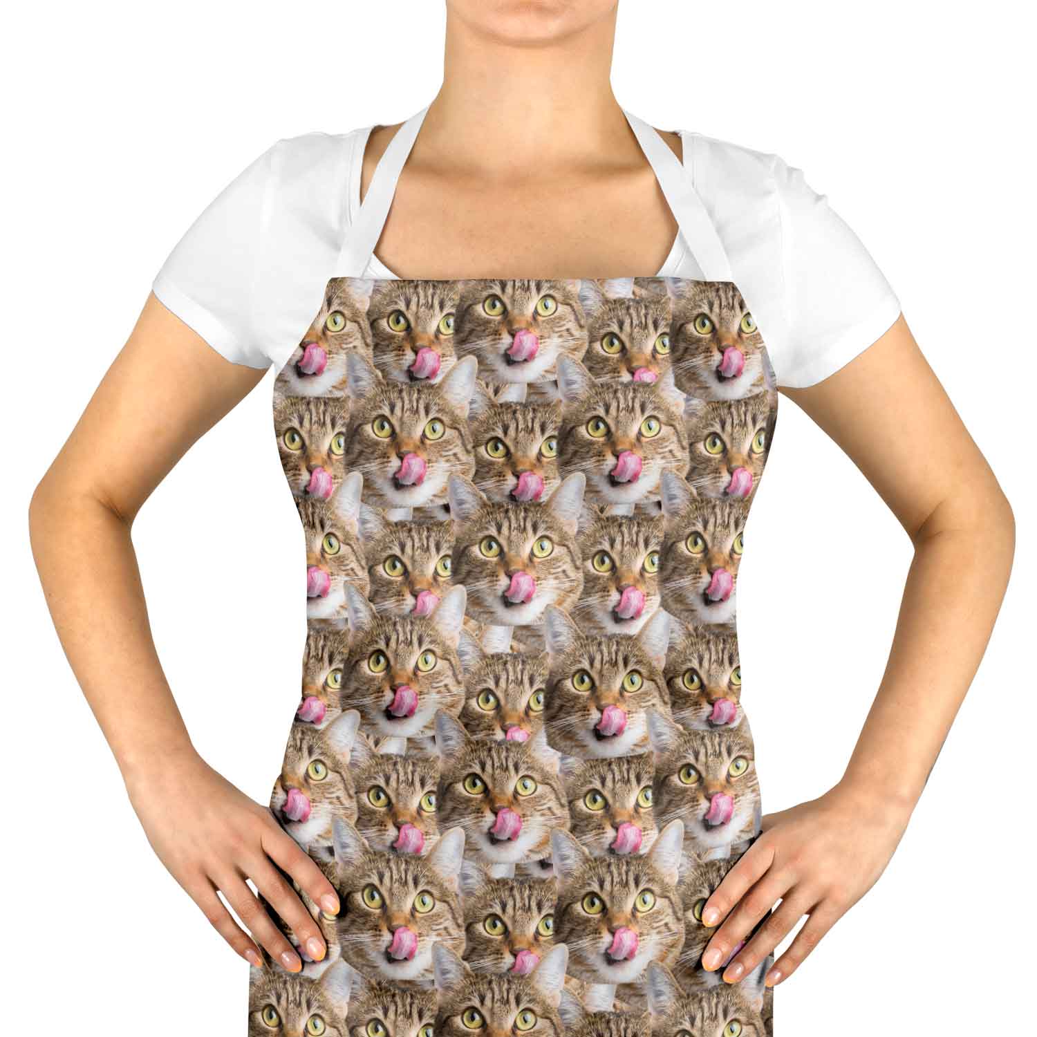 Your Cat Face Mash Personalised Apron