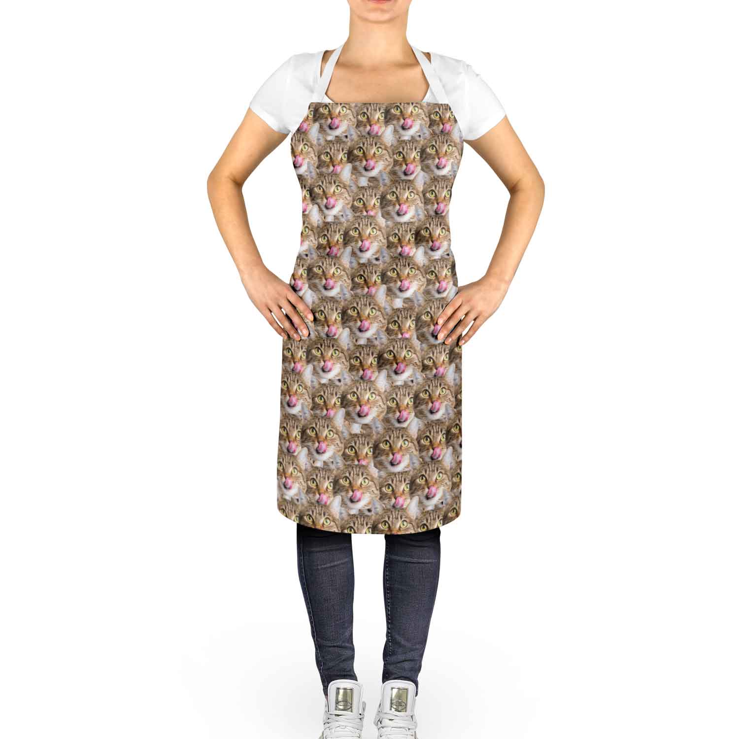 Your Cat Face Mash Personalised Apron