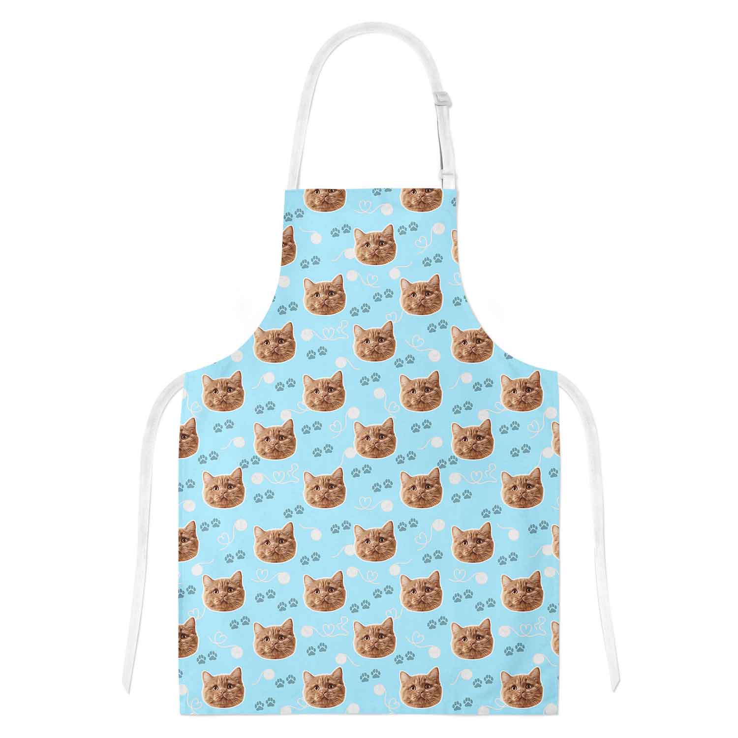 Your Cat Paw Print Personalised Apron