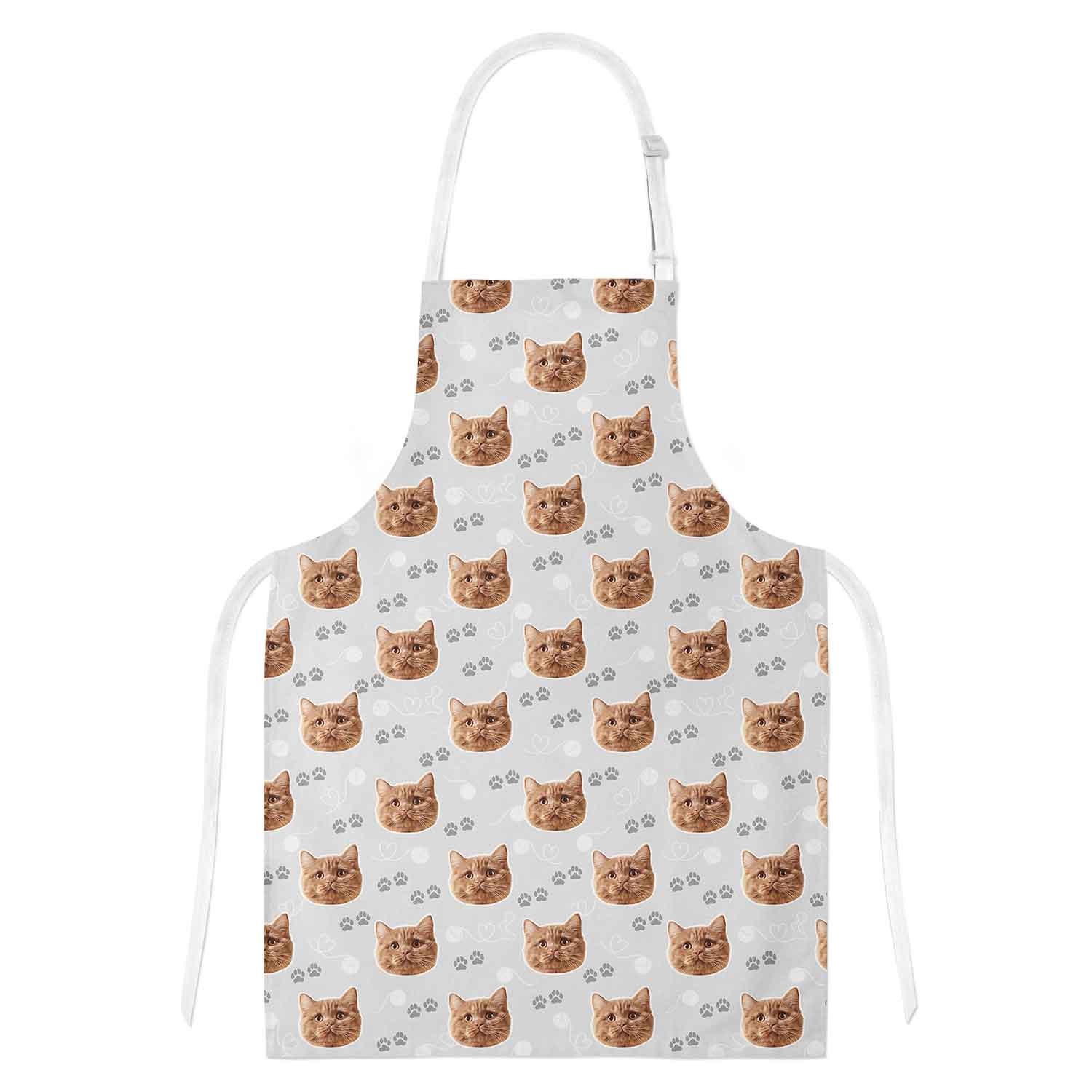 Your Cat Paw Print Personalised Apron