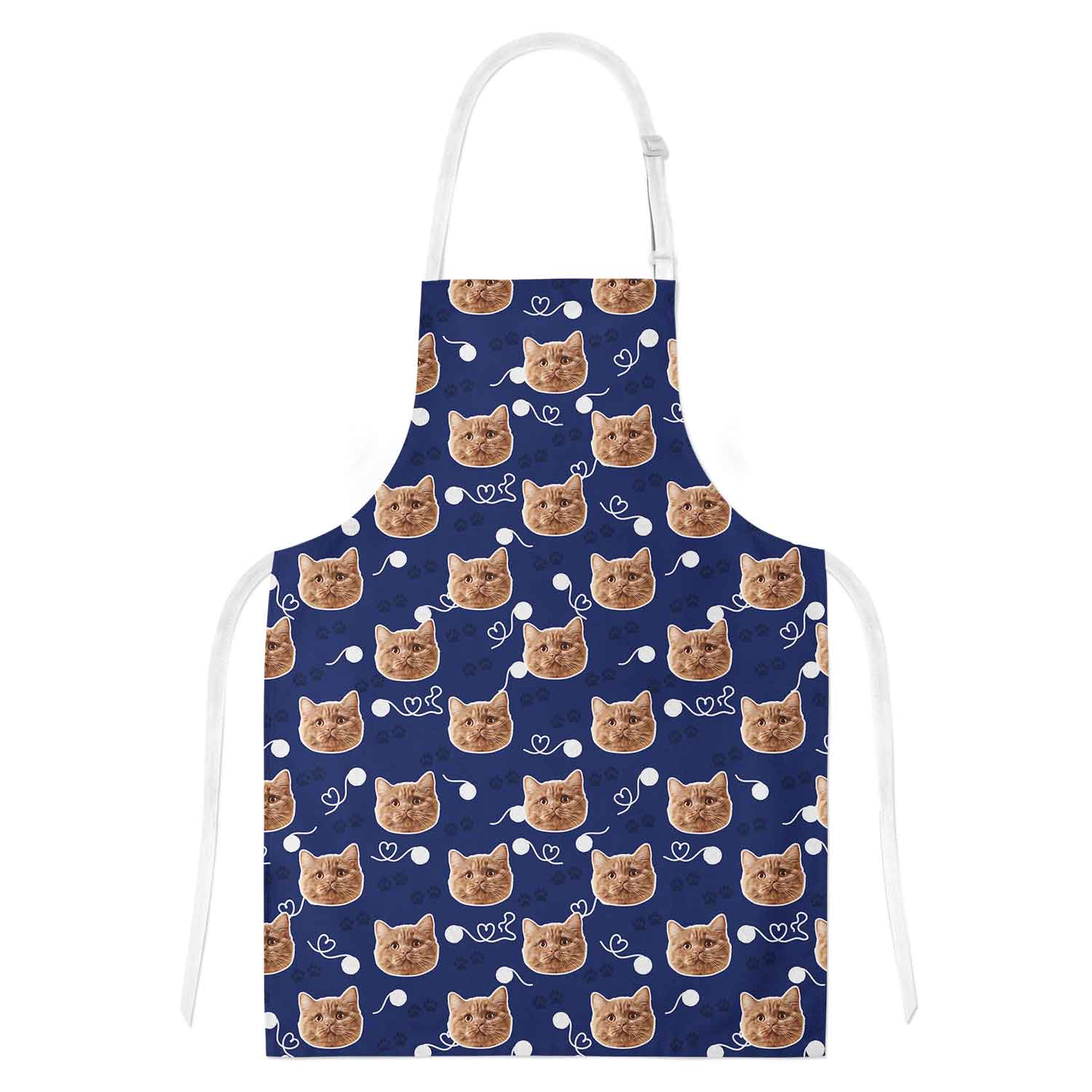 Your Cat Paw Print Personalised Apron