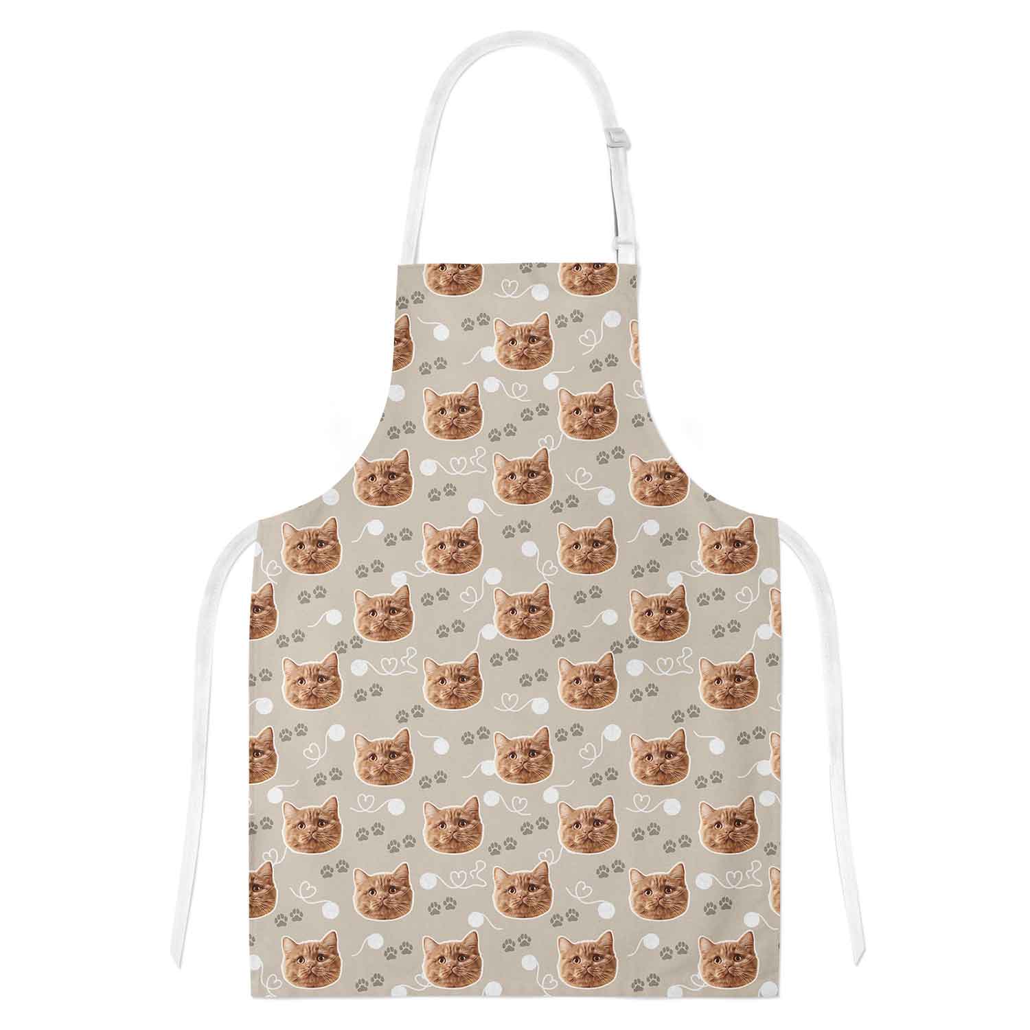 Your Cat Paw Print Personalised Apron