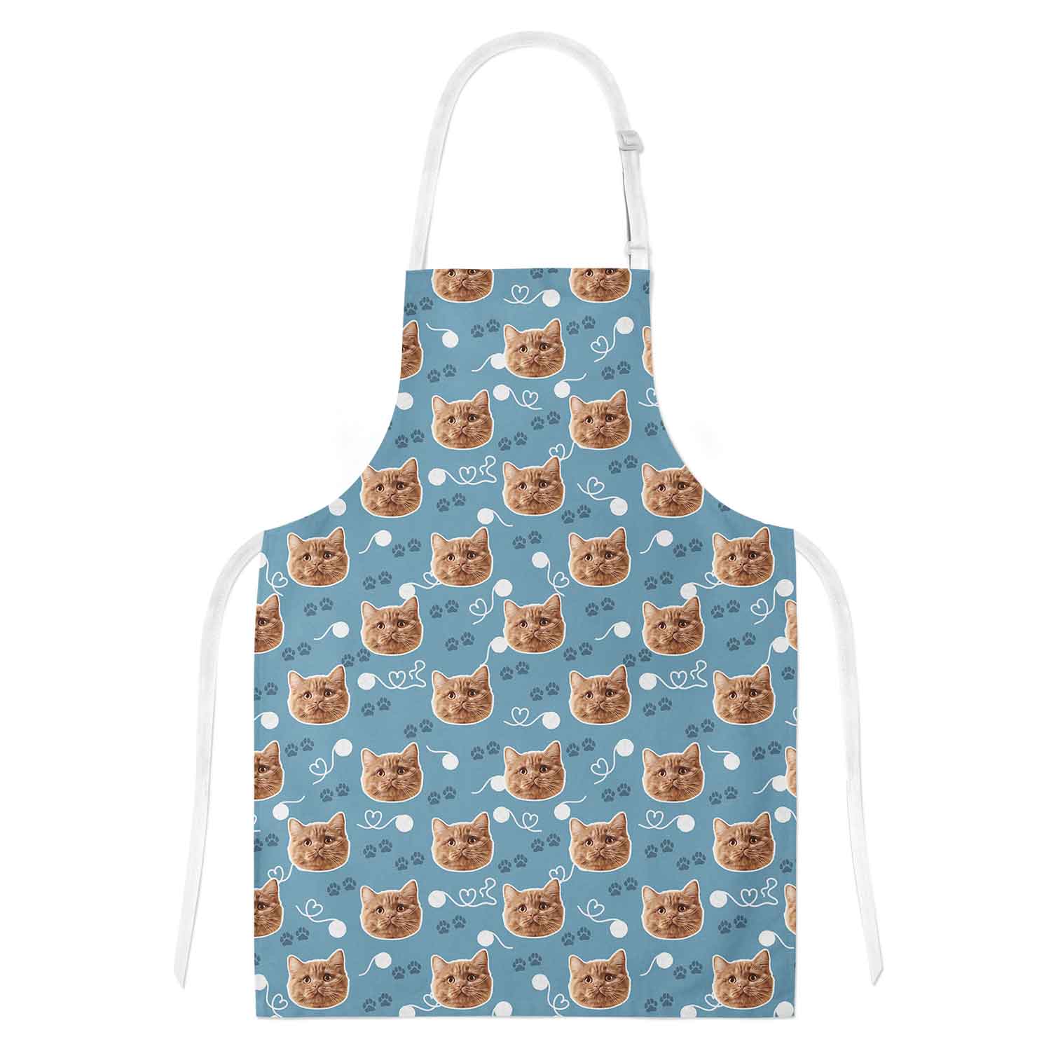 Your Cat Paw Print Personalised Apron