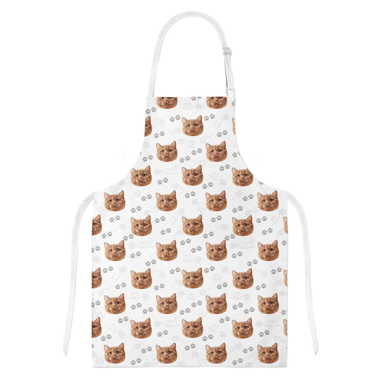 Your Cat Paw Print Personalised Apron