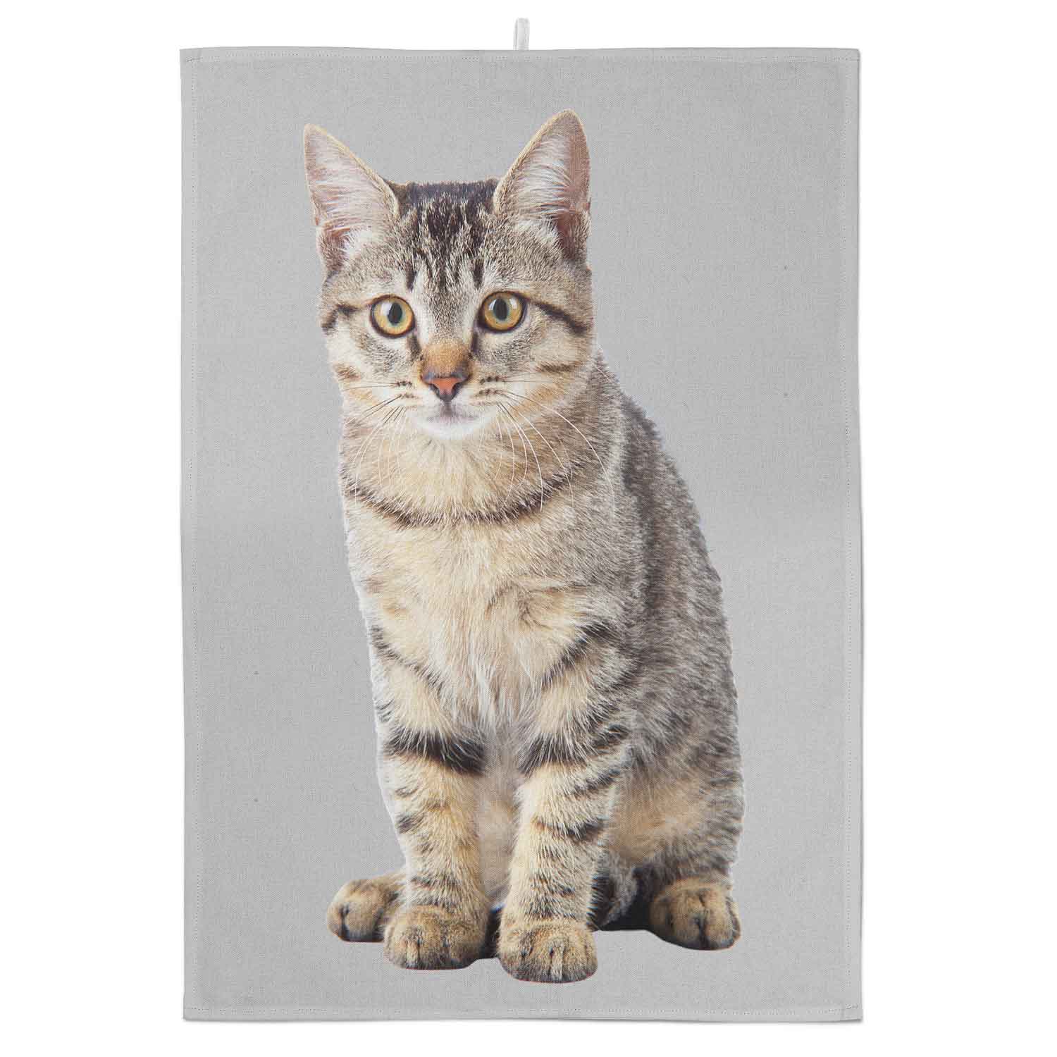 Your Cat Photo Colour Background Tea Towel