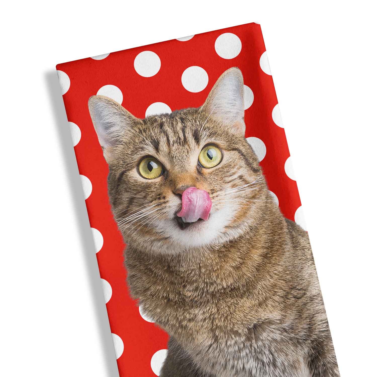 Your Cat Spots Pattern Personalised Tea Towel