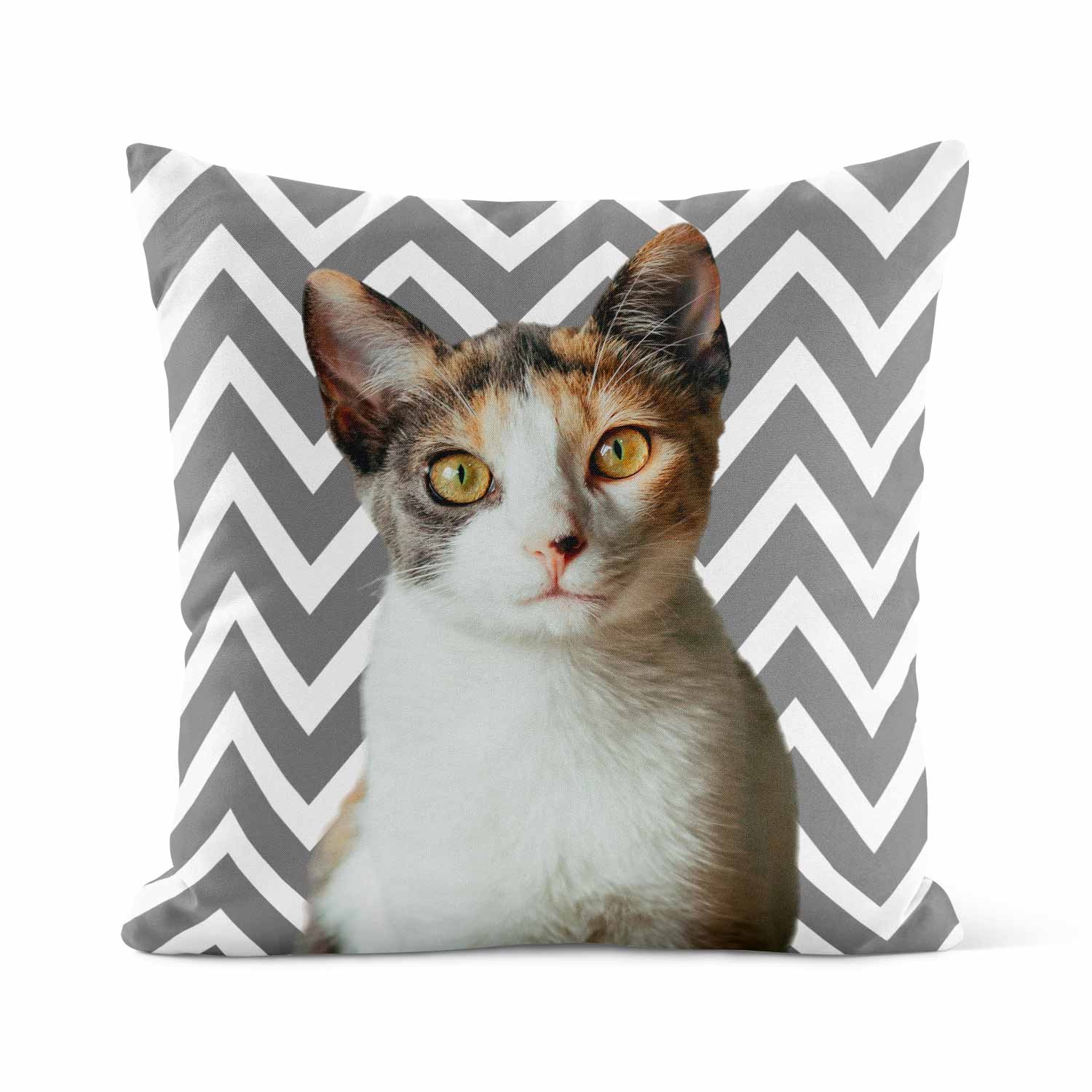Your Cat Zig Zag Pattern Cushion