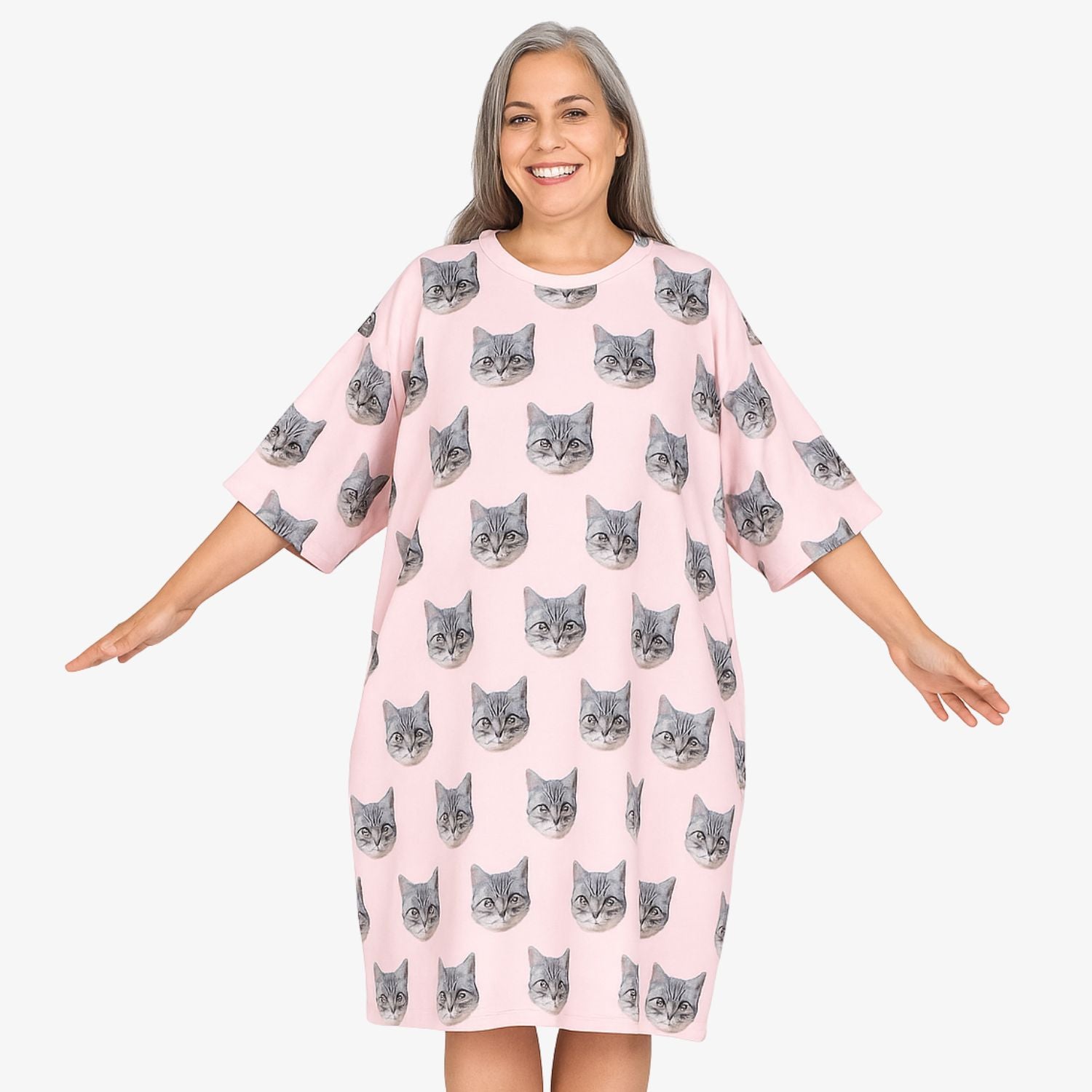 Cat Faces Custom Sleep Tee