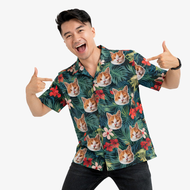 Your Cat Tropical Forest Custom Hawaiian Shirt