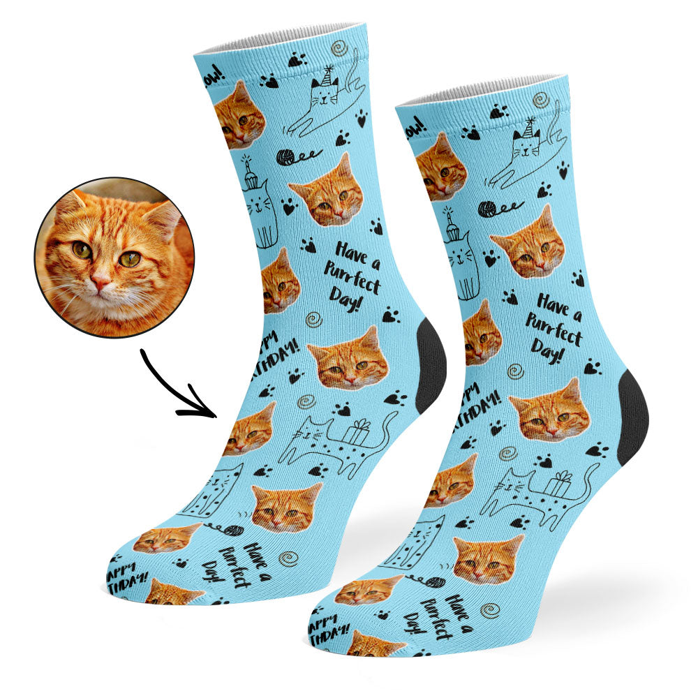 Birthday Cat Socks
