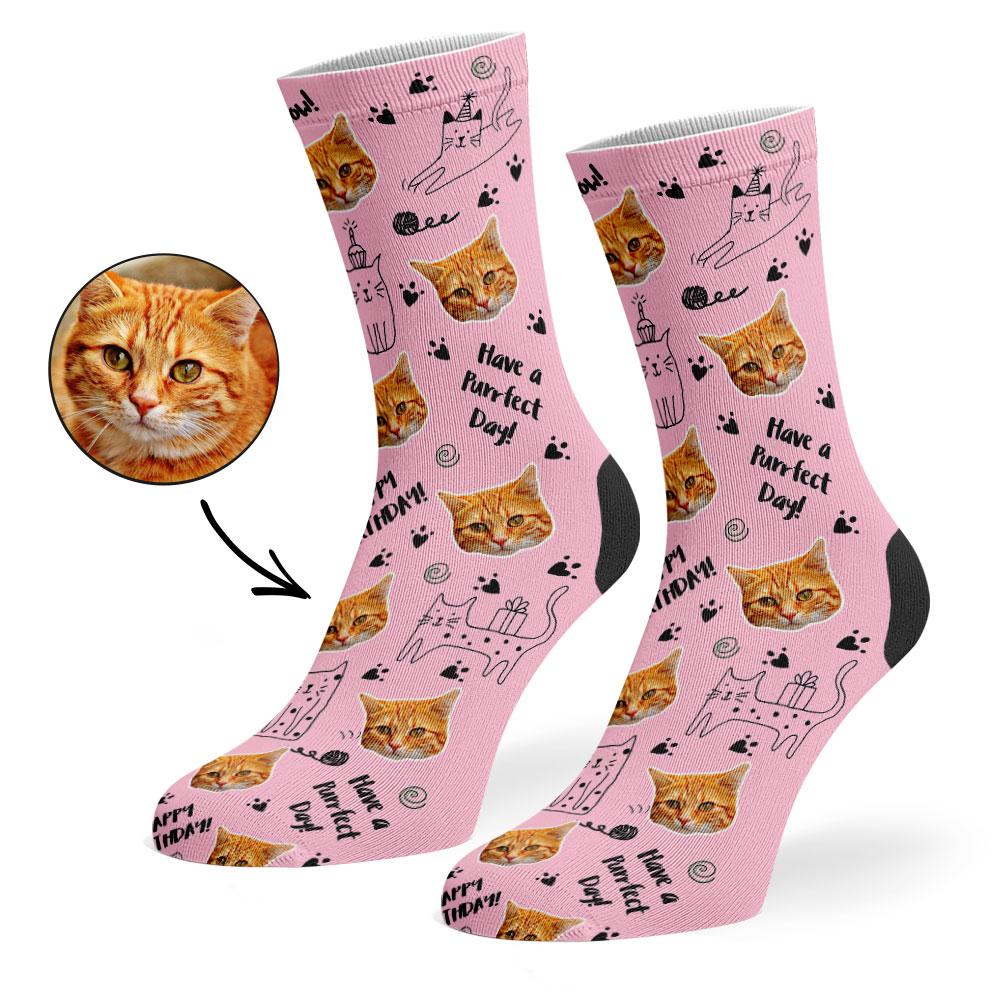 Birthday Cat Socks
