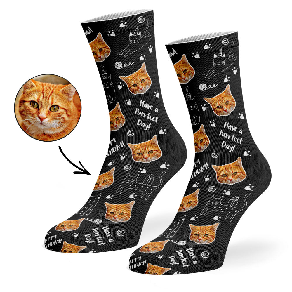Birthday Cat Socks