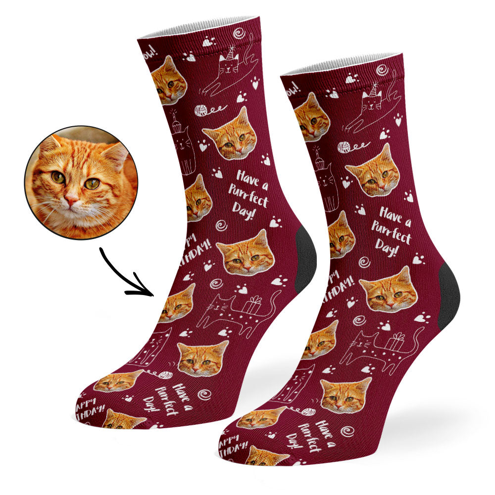 Birthday Cat Socks