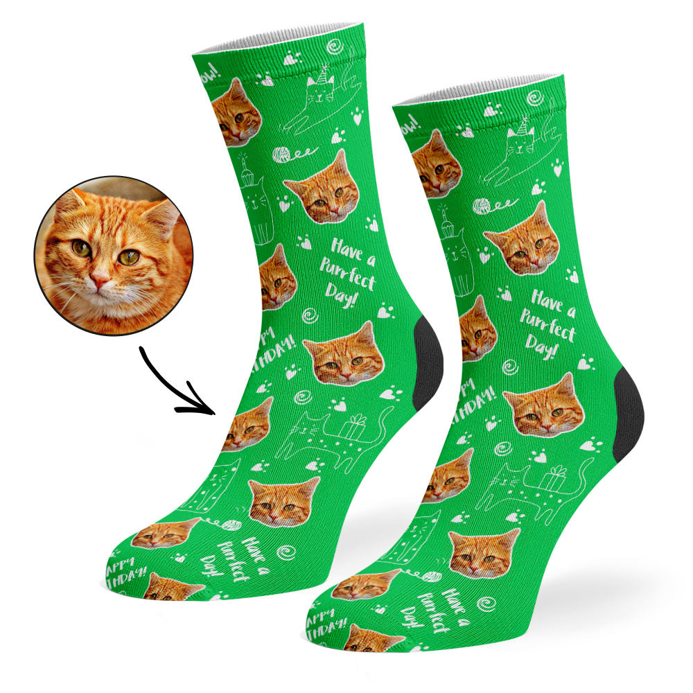 Birthday Cat Socks
