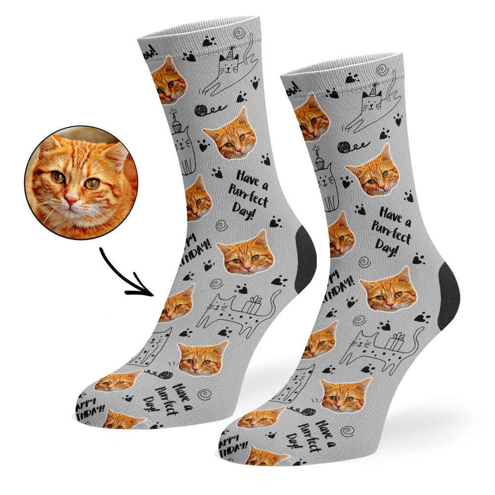 Birthday Cat Socks