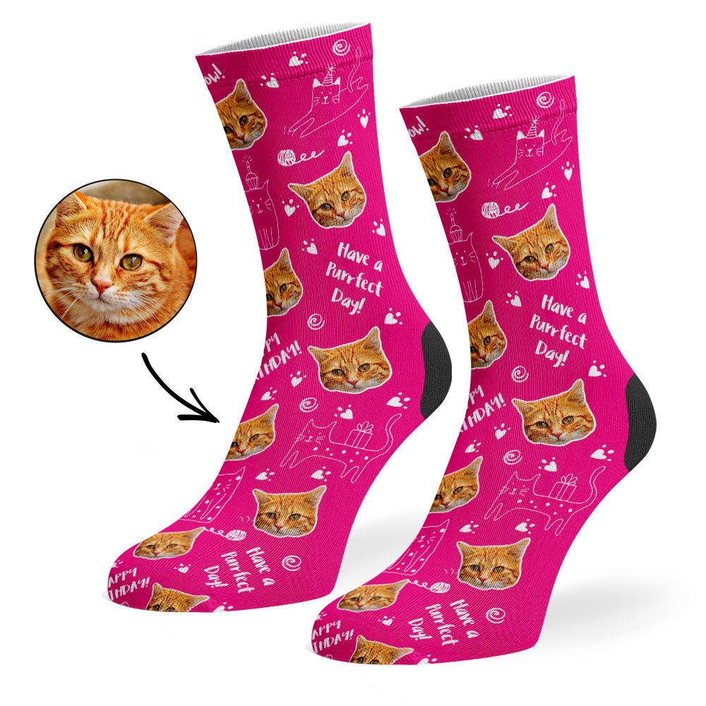 Birthday Cat Socks