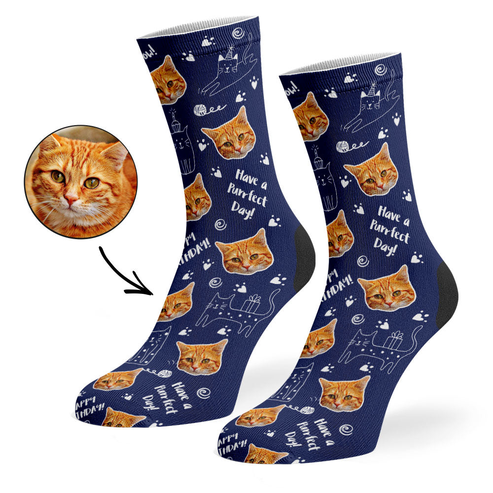 Birthday Cat Socks