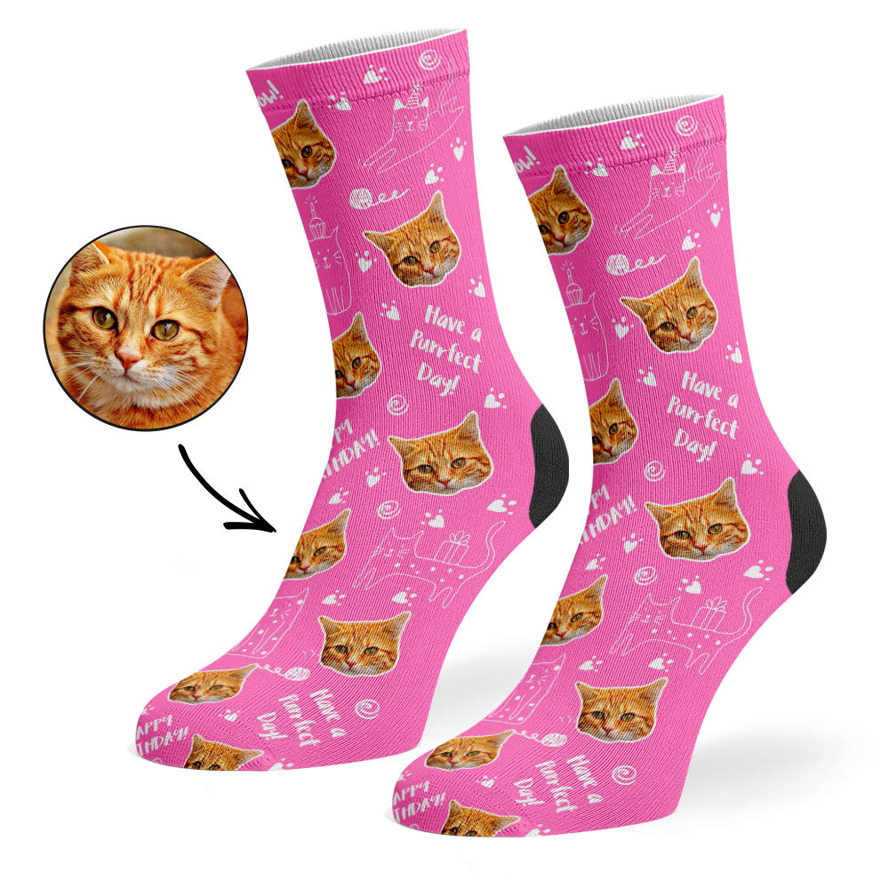 Birthday Cat Socks