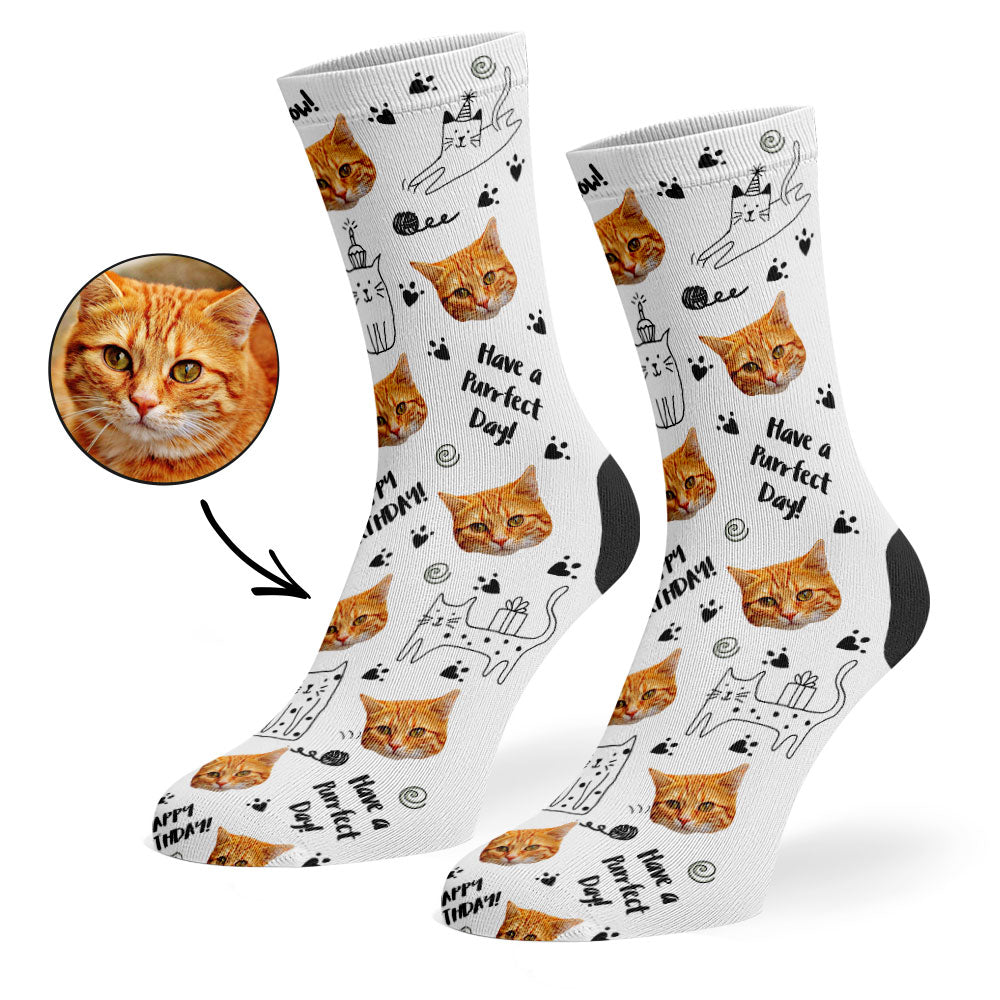 Birthday Cat Socks