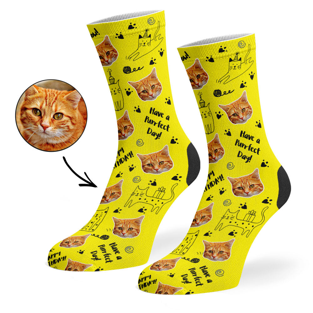 Birthday Cat Socks
