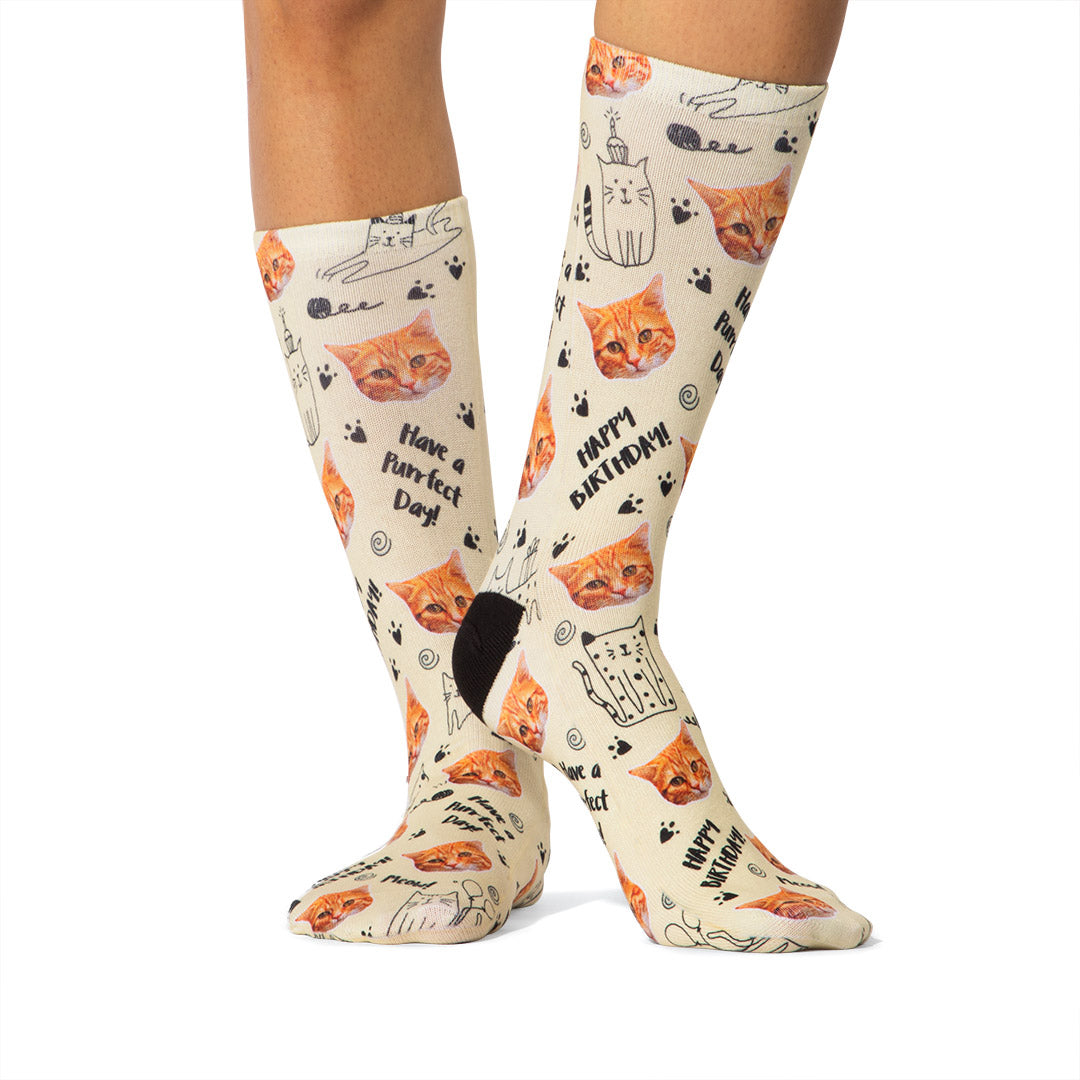 Birthday Cat Socks