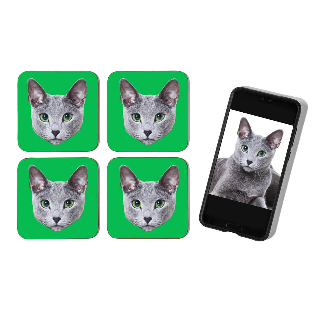 Your Cat Personalised Coasters