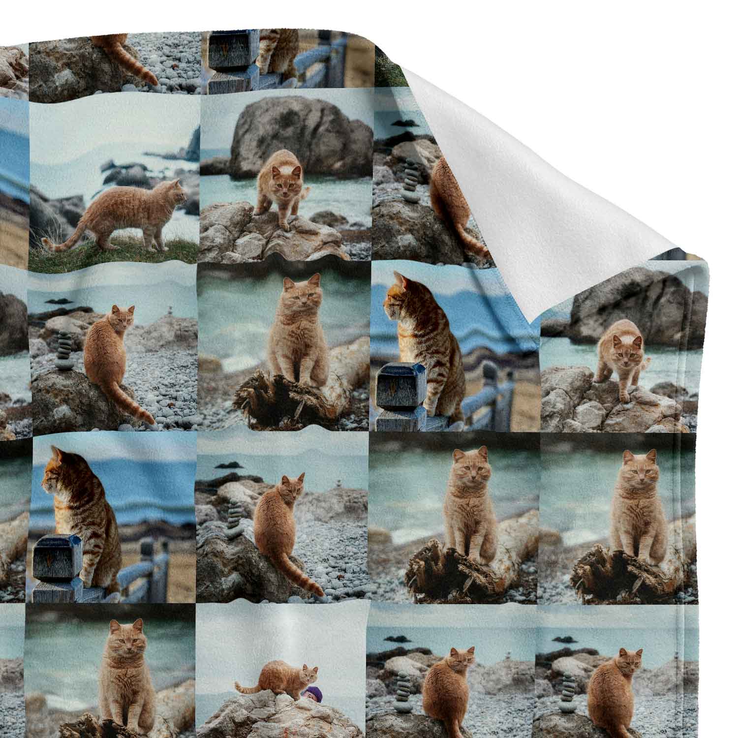 All Over Photo Collage Personalised Blanket With 40 Images