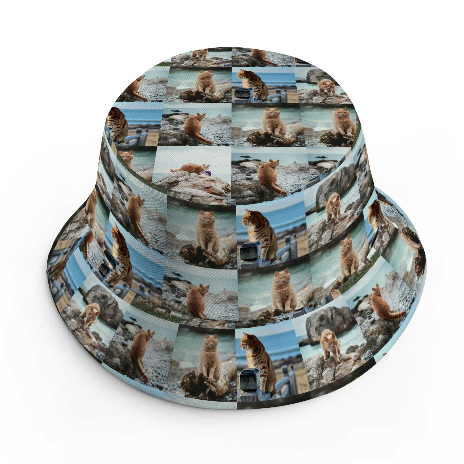 Cat Photo Collage Custom Bucket Hat
