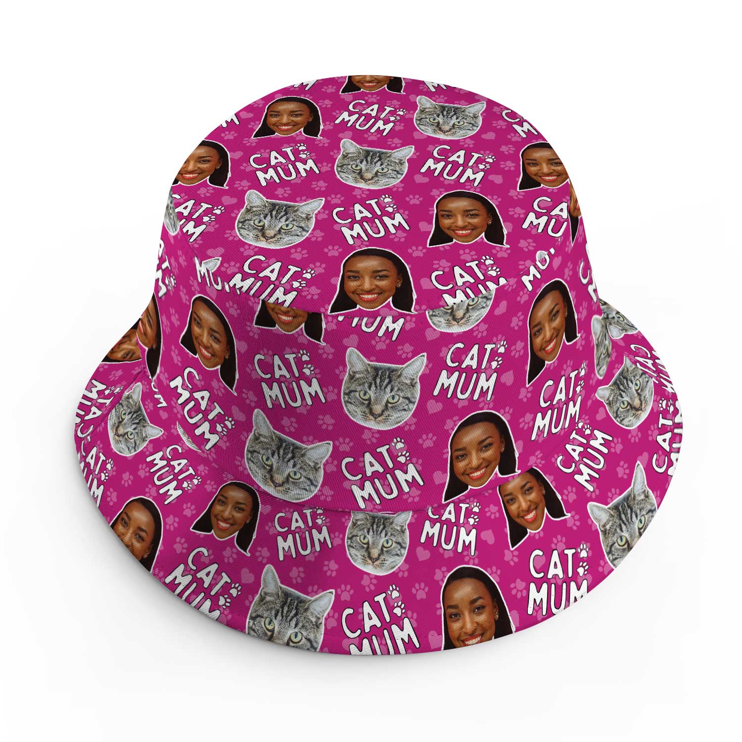Cat Mum Custom Bucket Hat