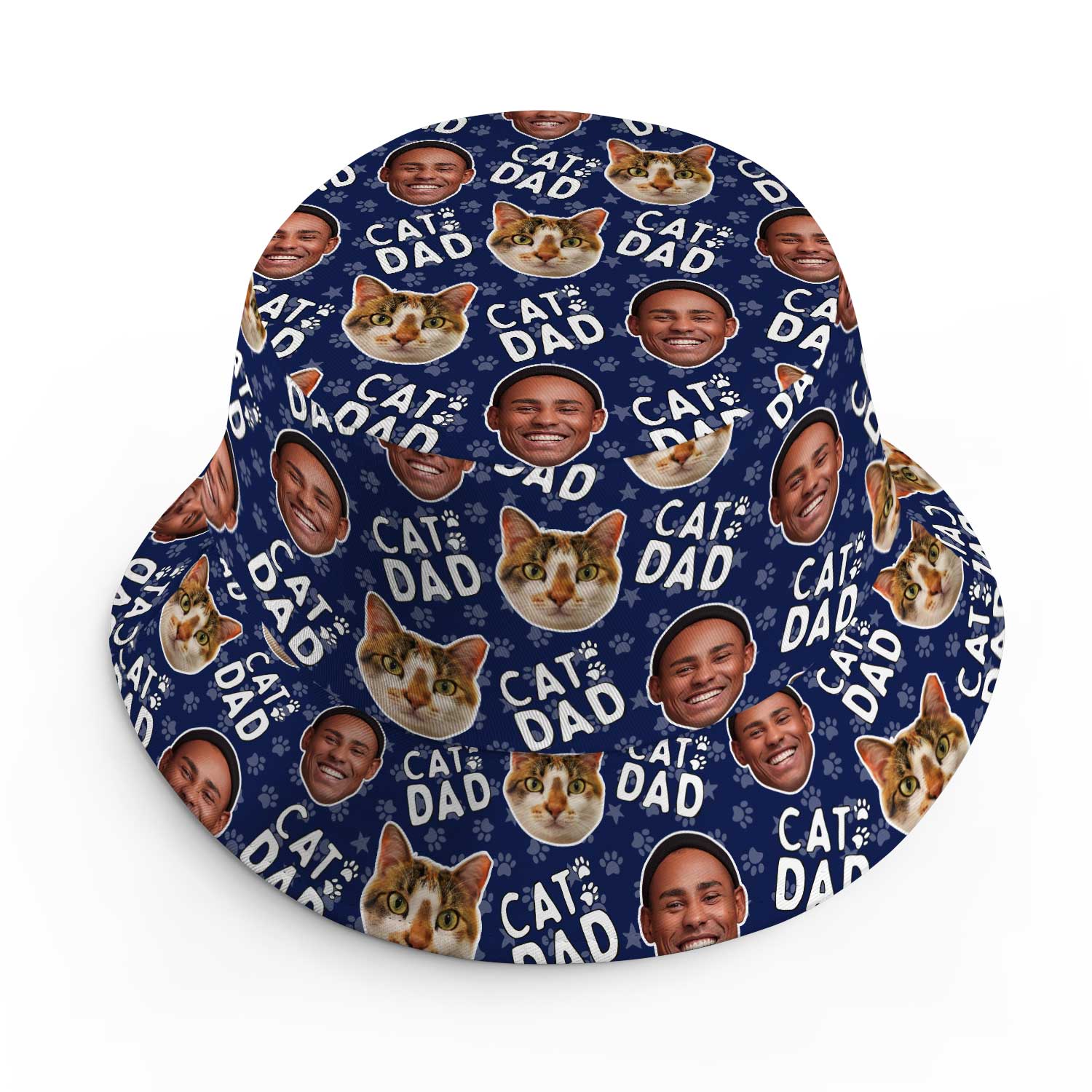 Cat Dad Custom Bucket Hat