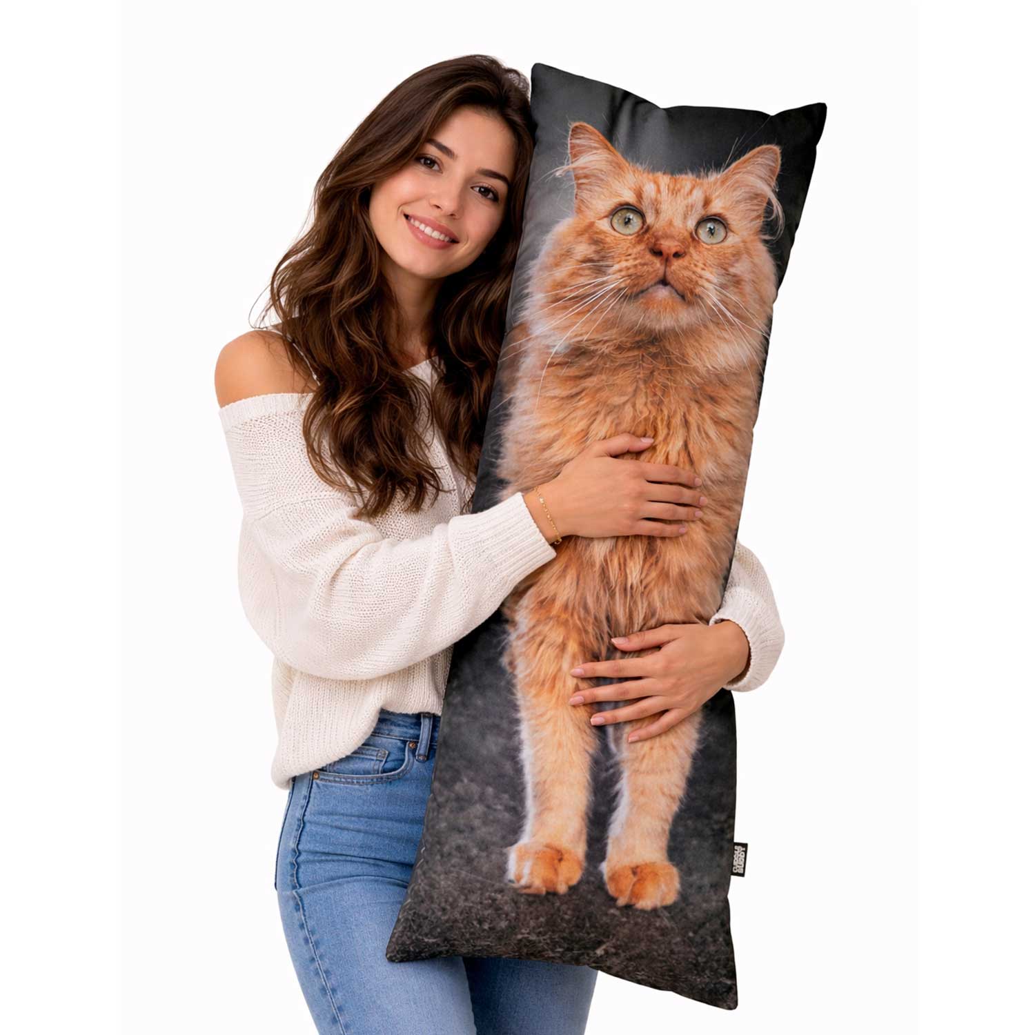 Full Cat Photo Personalised Body Pillow