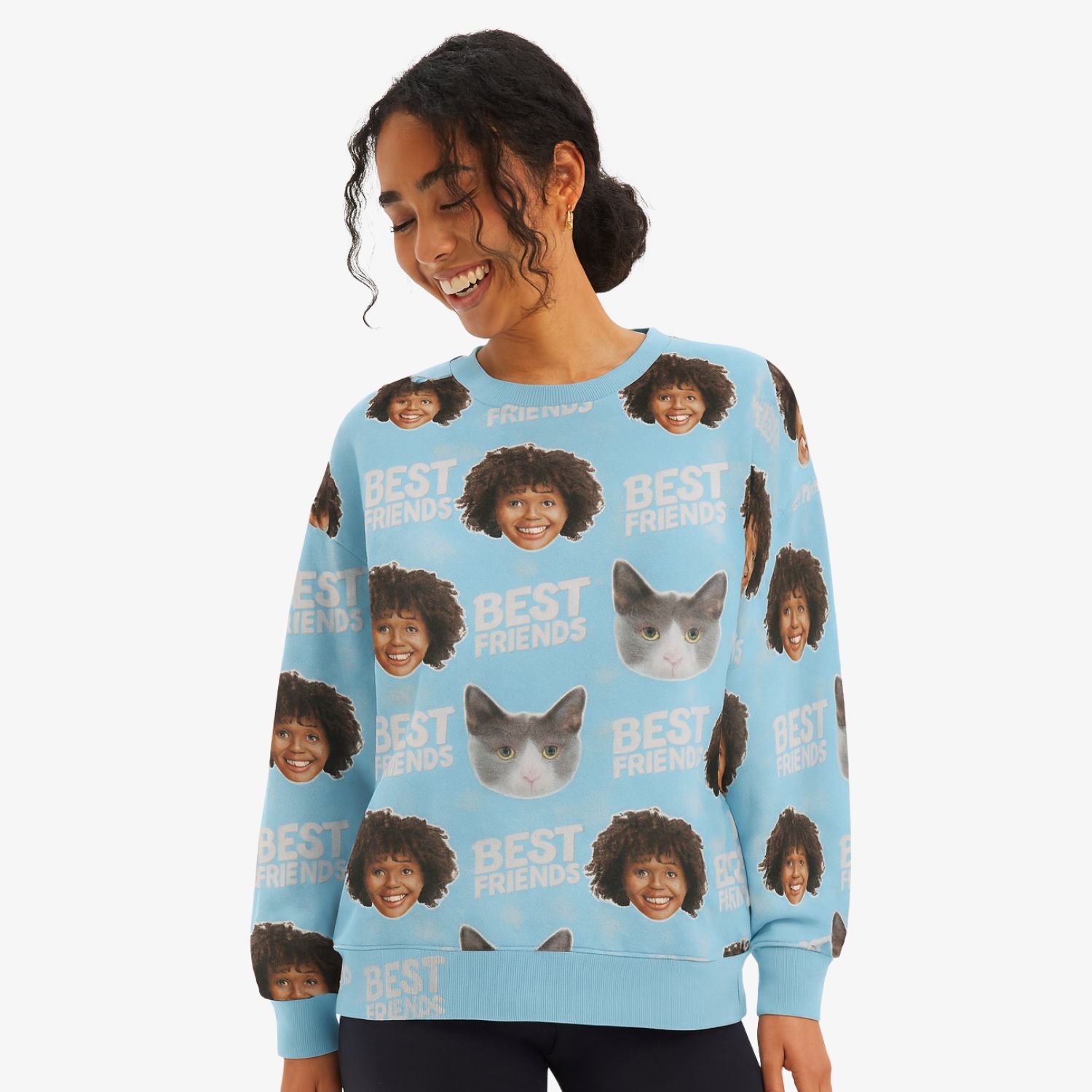 Best Friends You & Your Cat Personalised Sweatshirt