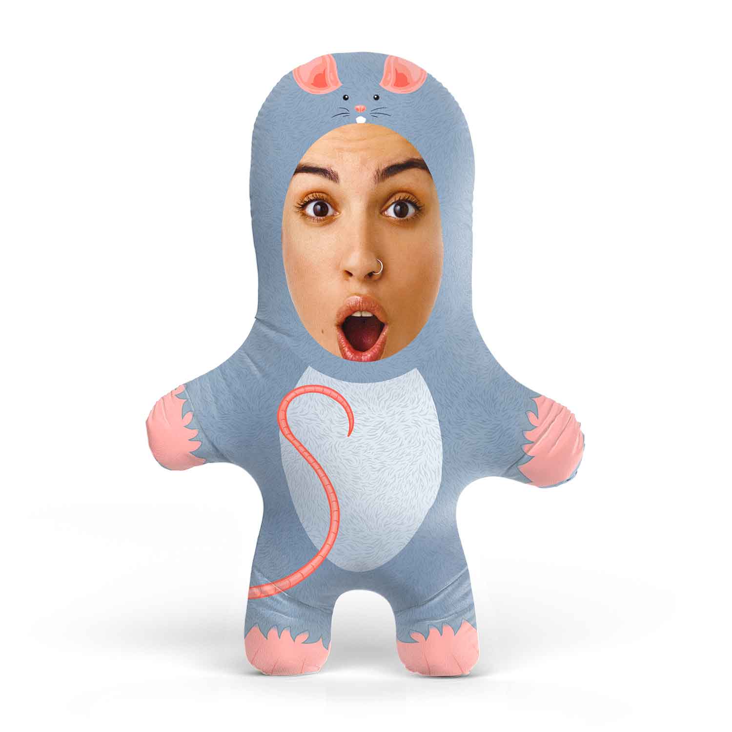 Grey Mouse Personalised Cat Toy