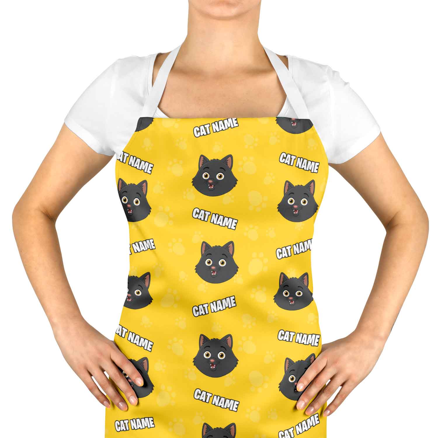 Your Cat Cartoon Personalised Apron