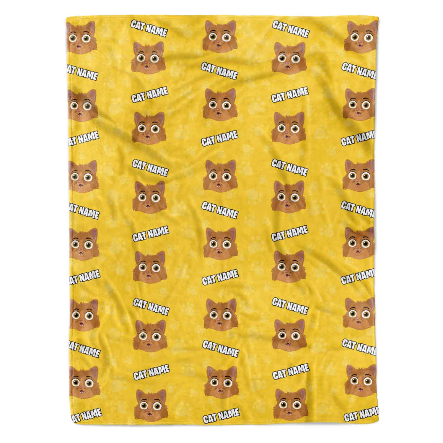 Your Cat Cartoon Personalised Blanket