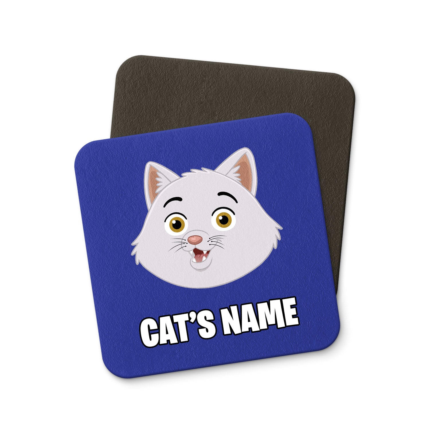 Your Cat Cartoon Personalised Coasters