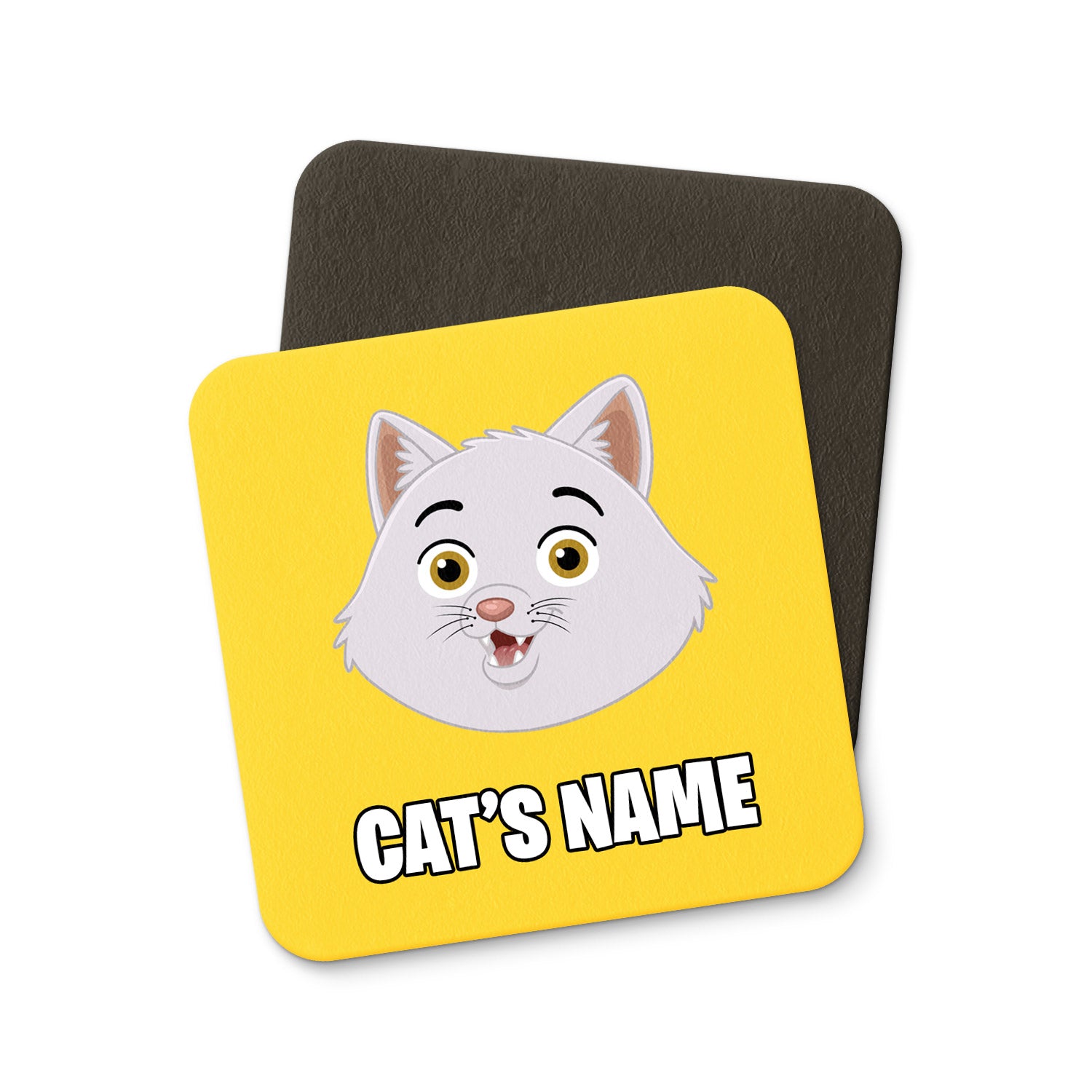 Your Cat Cartoon Personalised Coasters