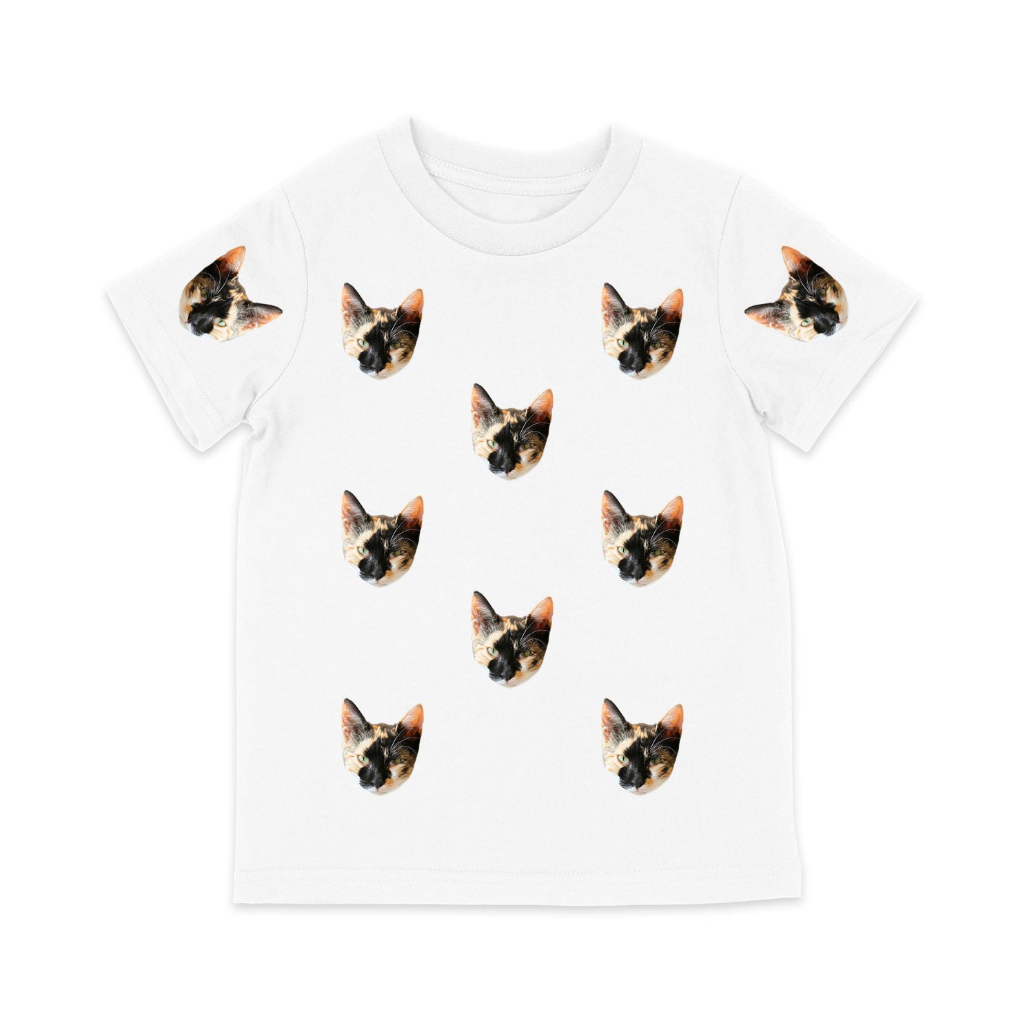 Your Cat Pattern Personalised Kids T-Shirt