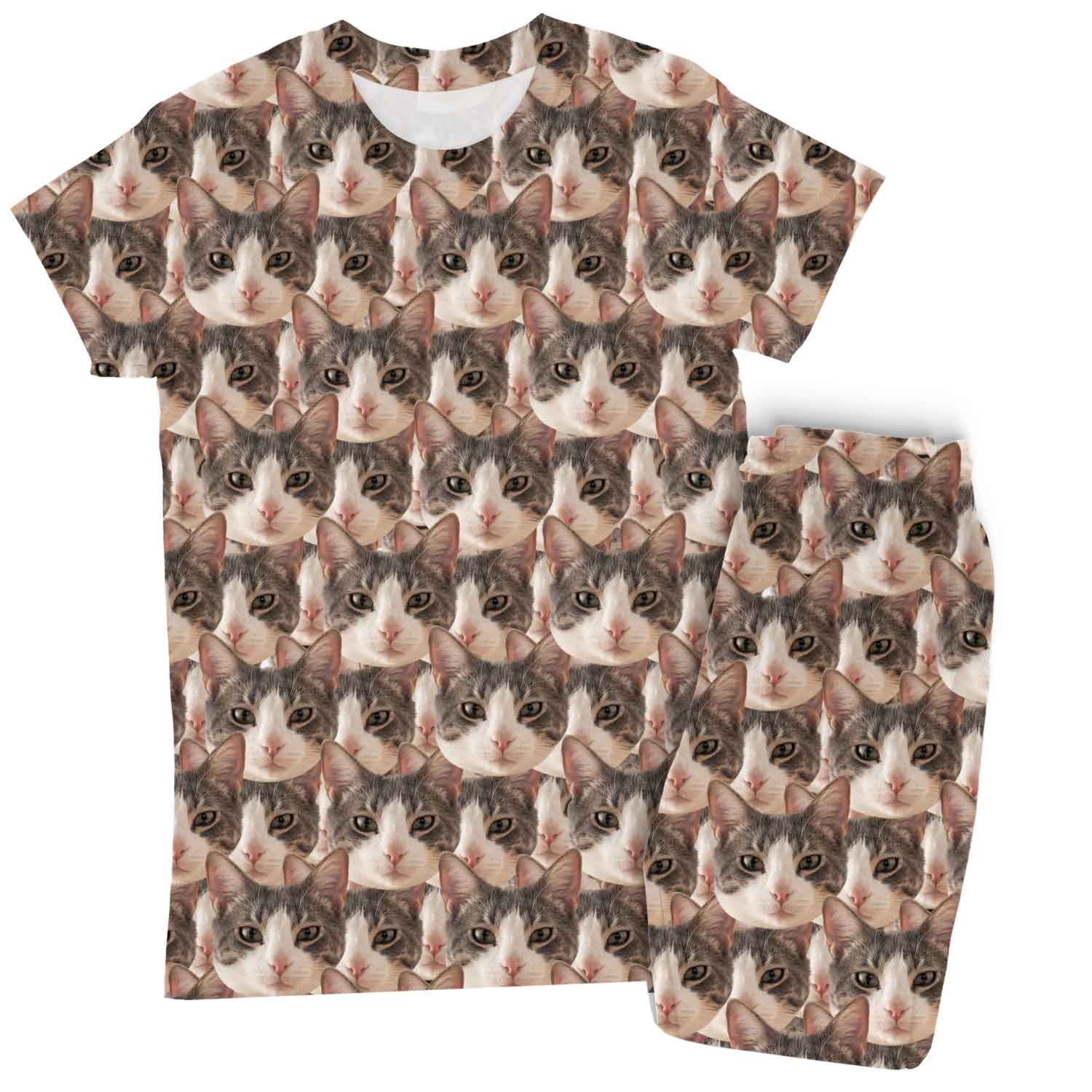 Women's Cat Mash Pyjamas - Trouser Set