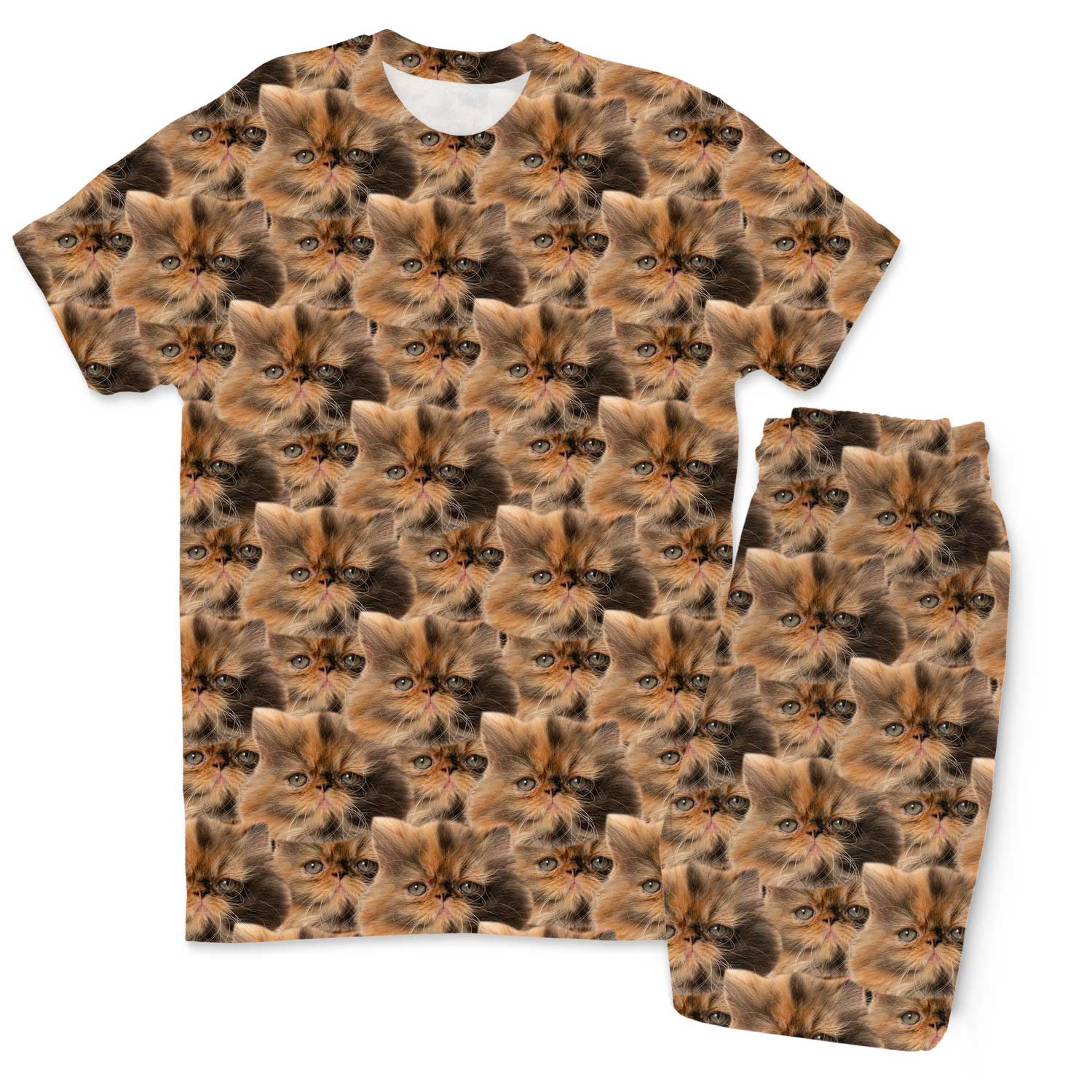 Men's Cat Mash Pyjamas - Trouser Set