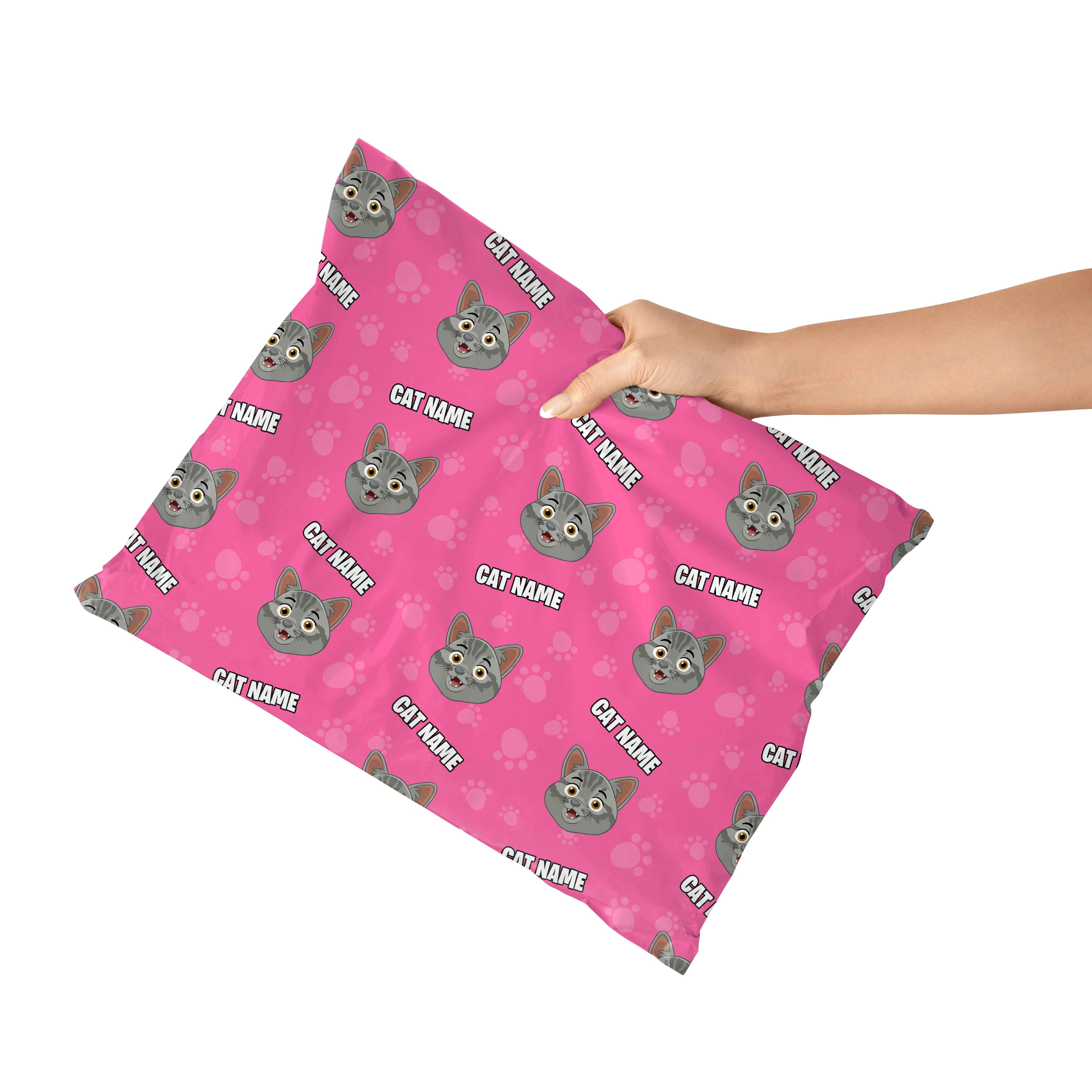 Your Cat Cartoon Personalised Wrapping Paper