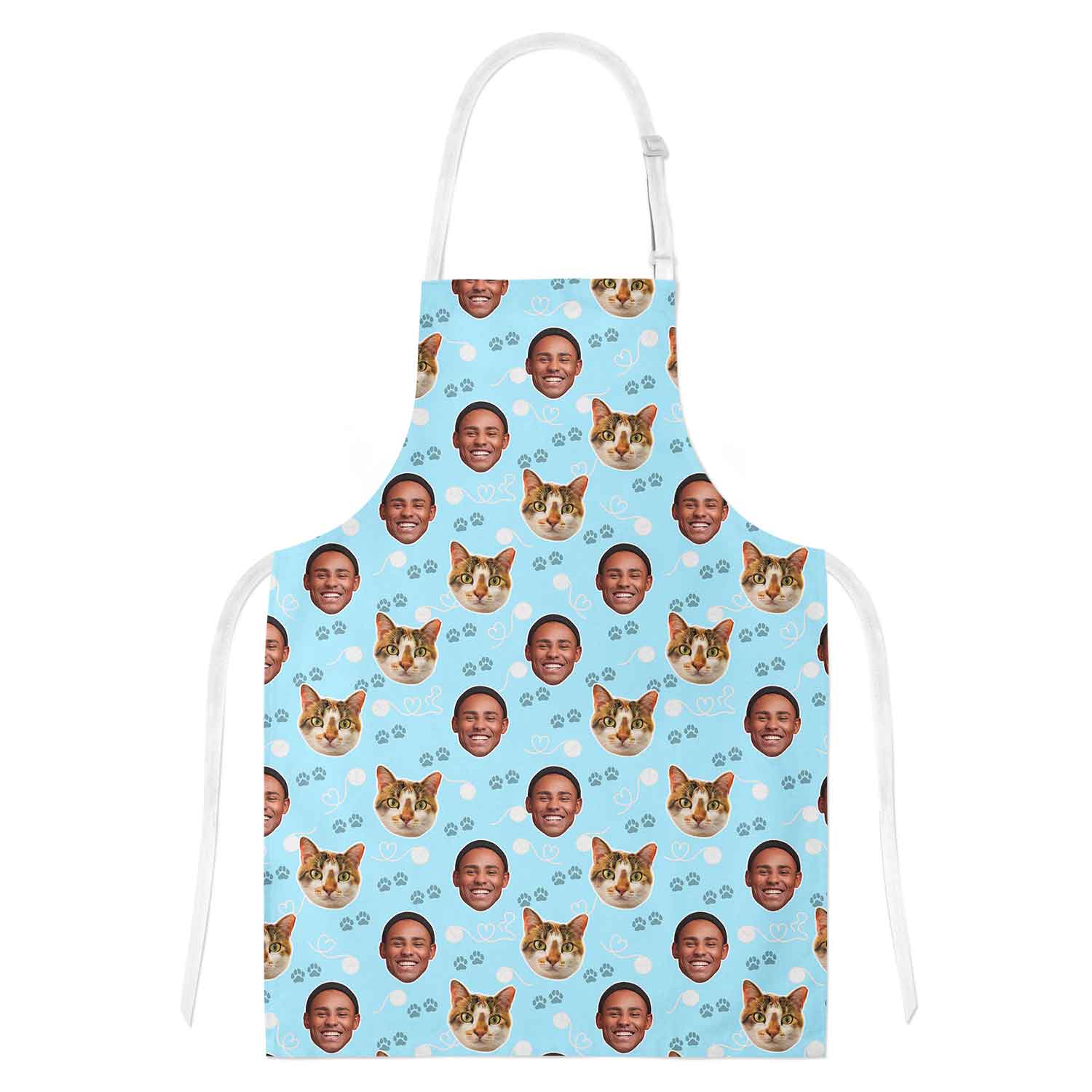 Cat & Owner Face Personalised Apron
