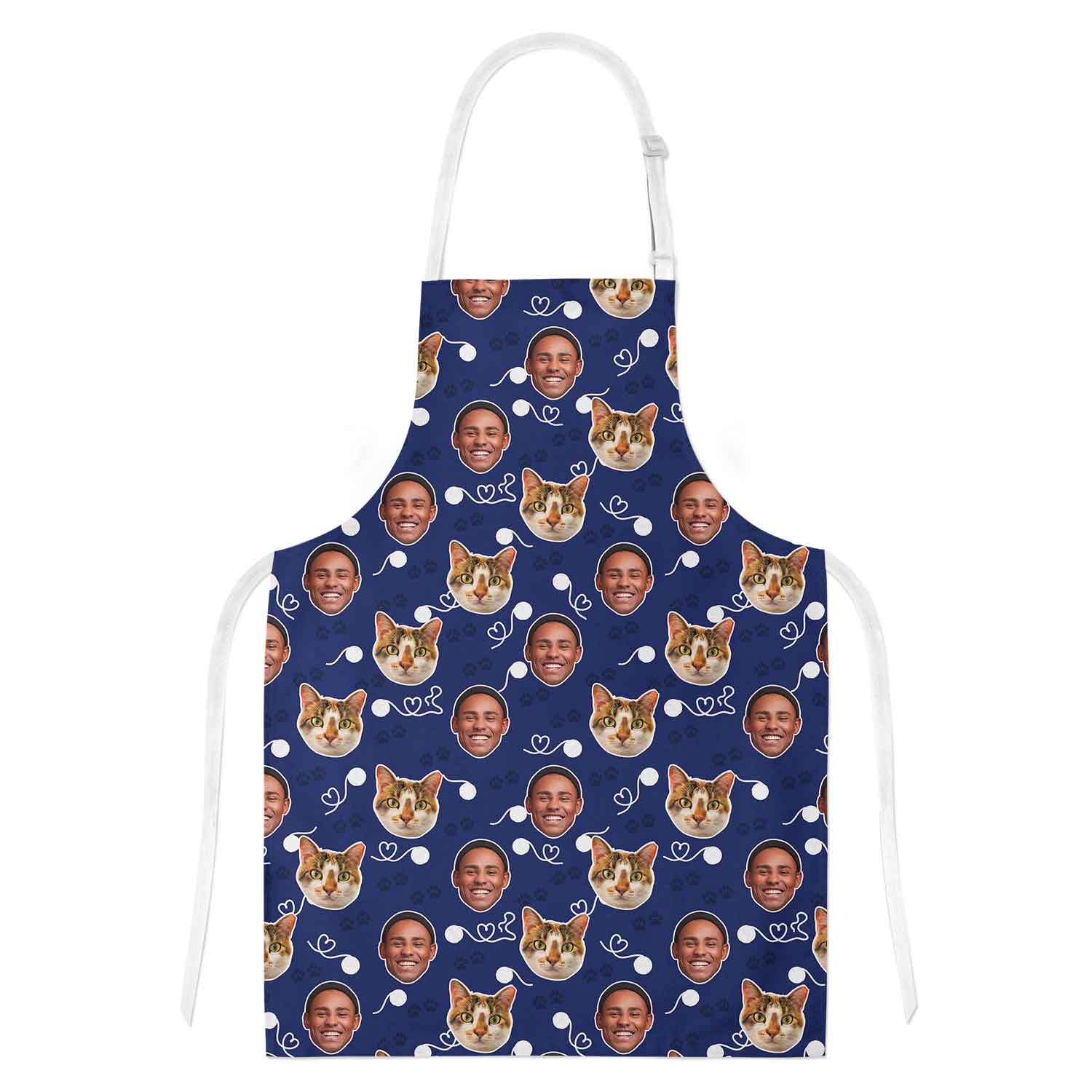Cat & Owner Face Personalised Apron
