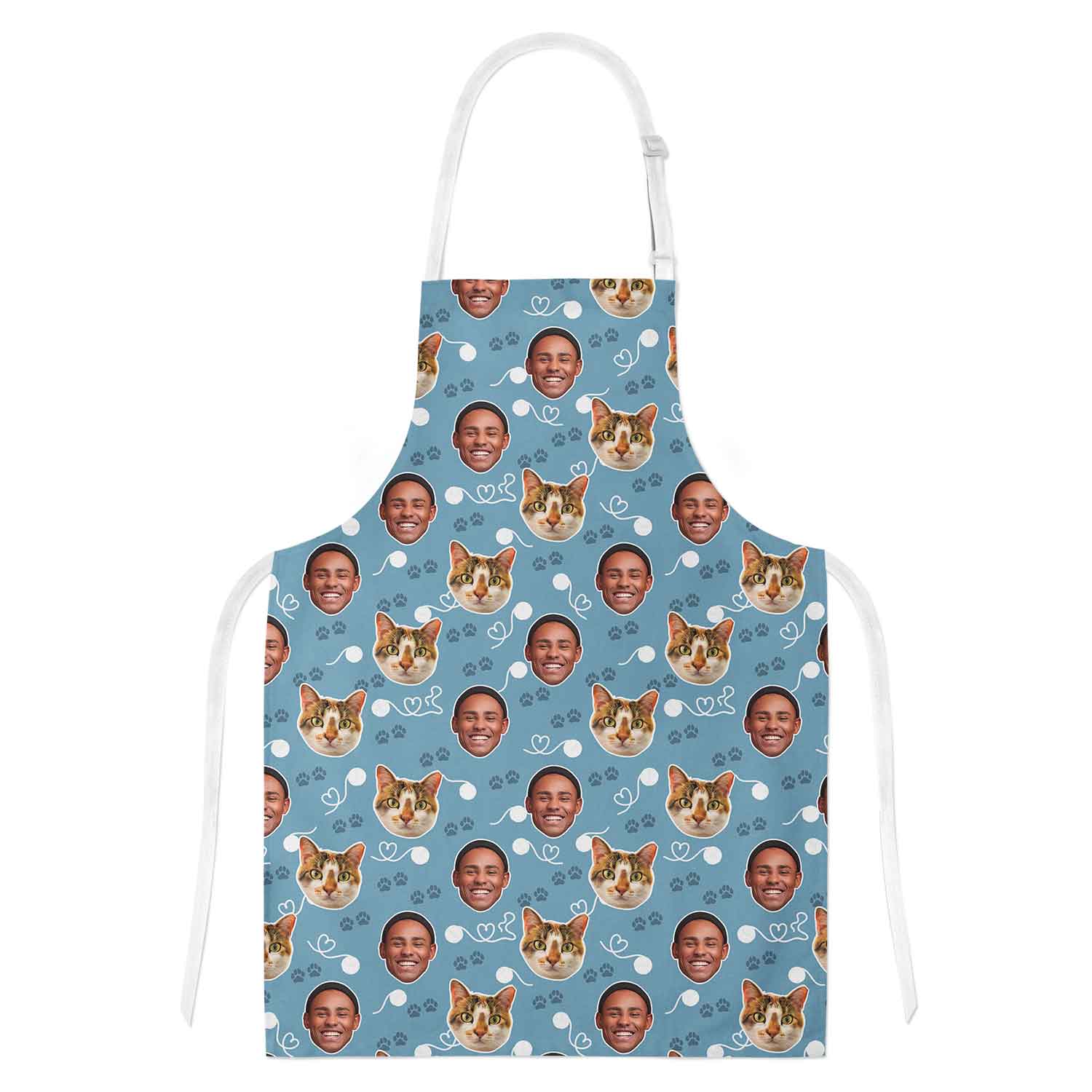 Cat & Owner Face Personalised Apron