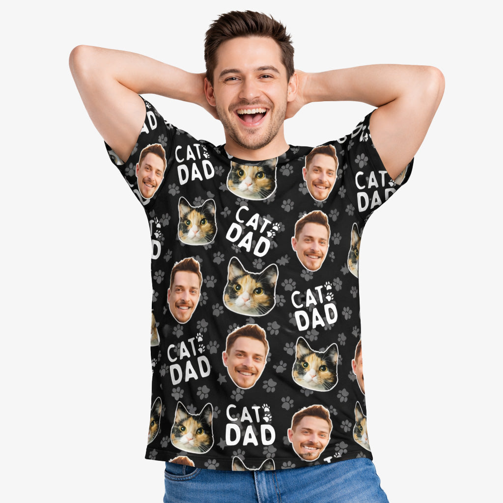 Cat Dad Custom T-Shirt