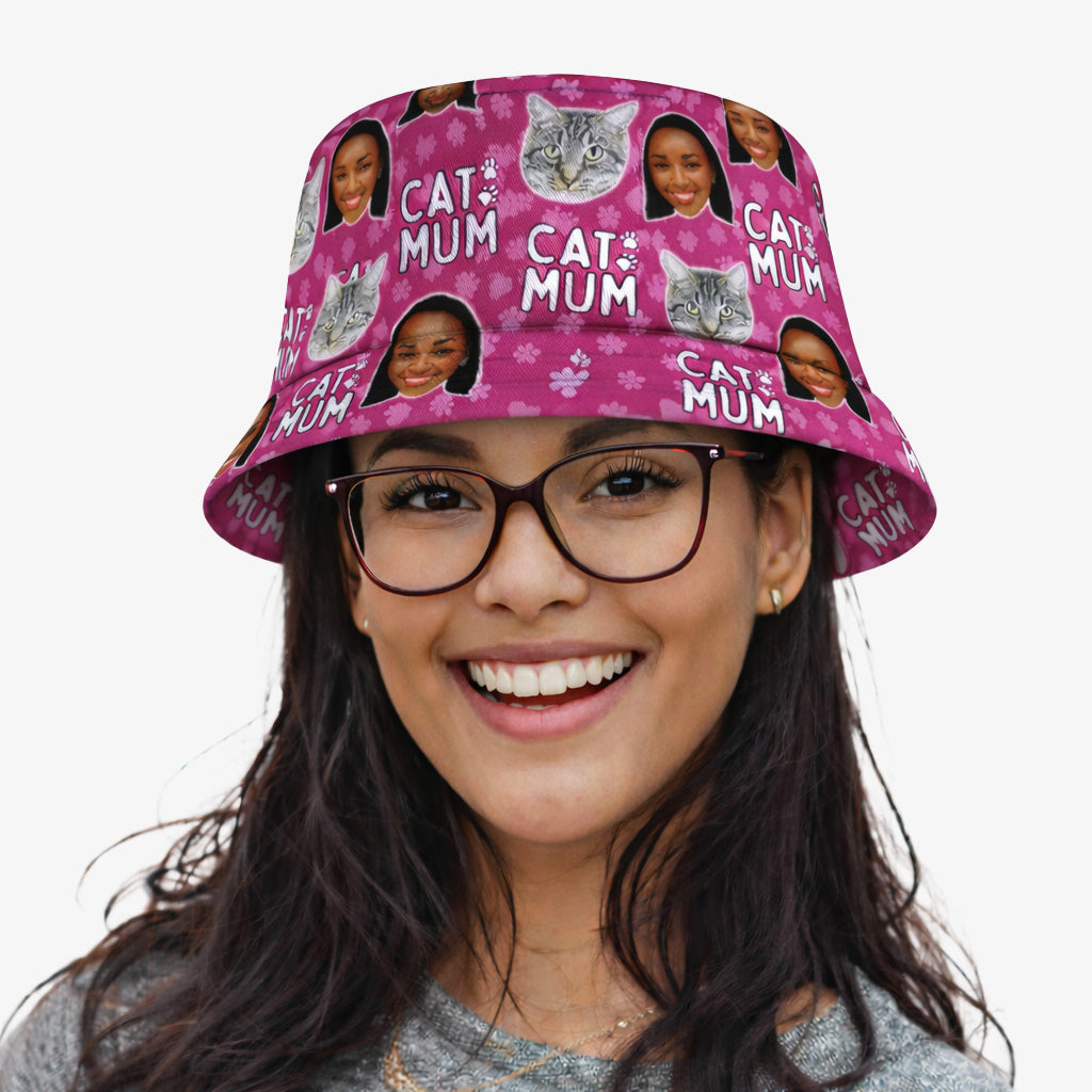 Cat Mum Custom Bucket Hat
